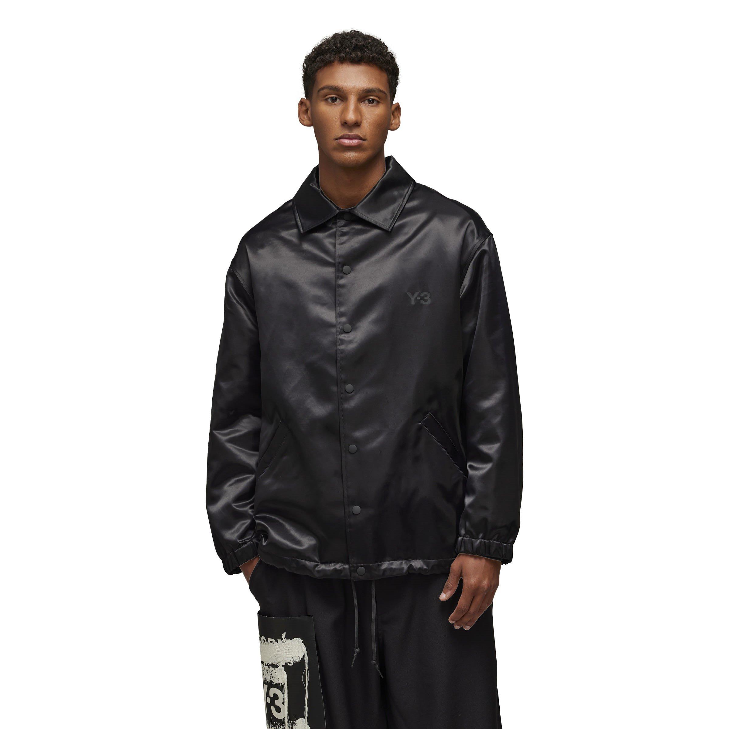 Black - Y3 - Men's Graphic Long Sleeve Coach Jacket - 1