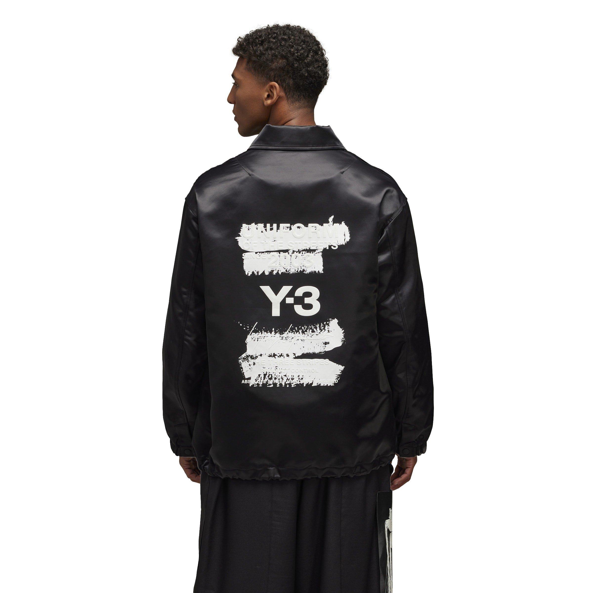 Black - Y3 - Men's Graphic Long Sleeve Coach Jacket - 2