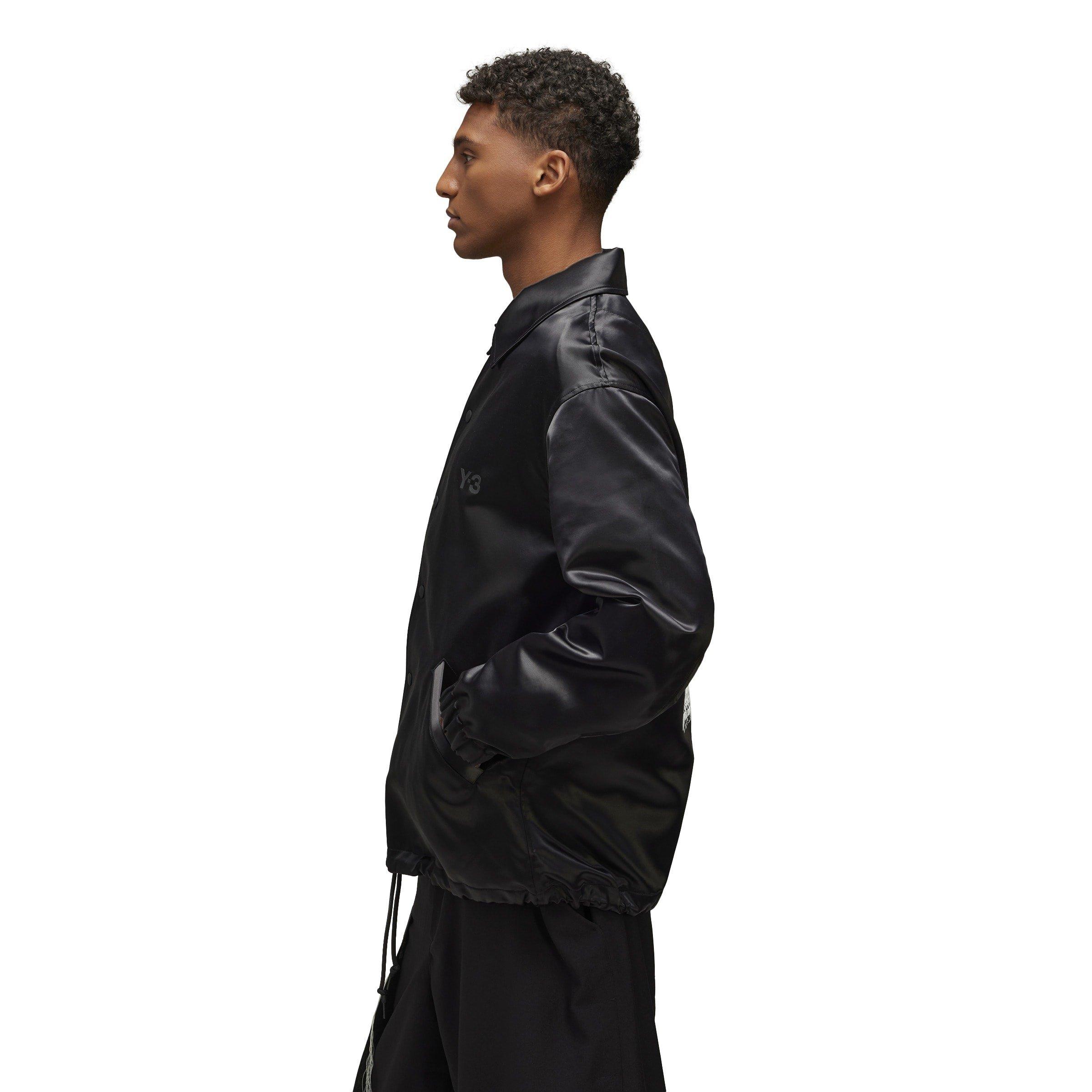 Black - Y3 - Men's Graphic Long Sleeve Coach Jacket - 4