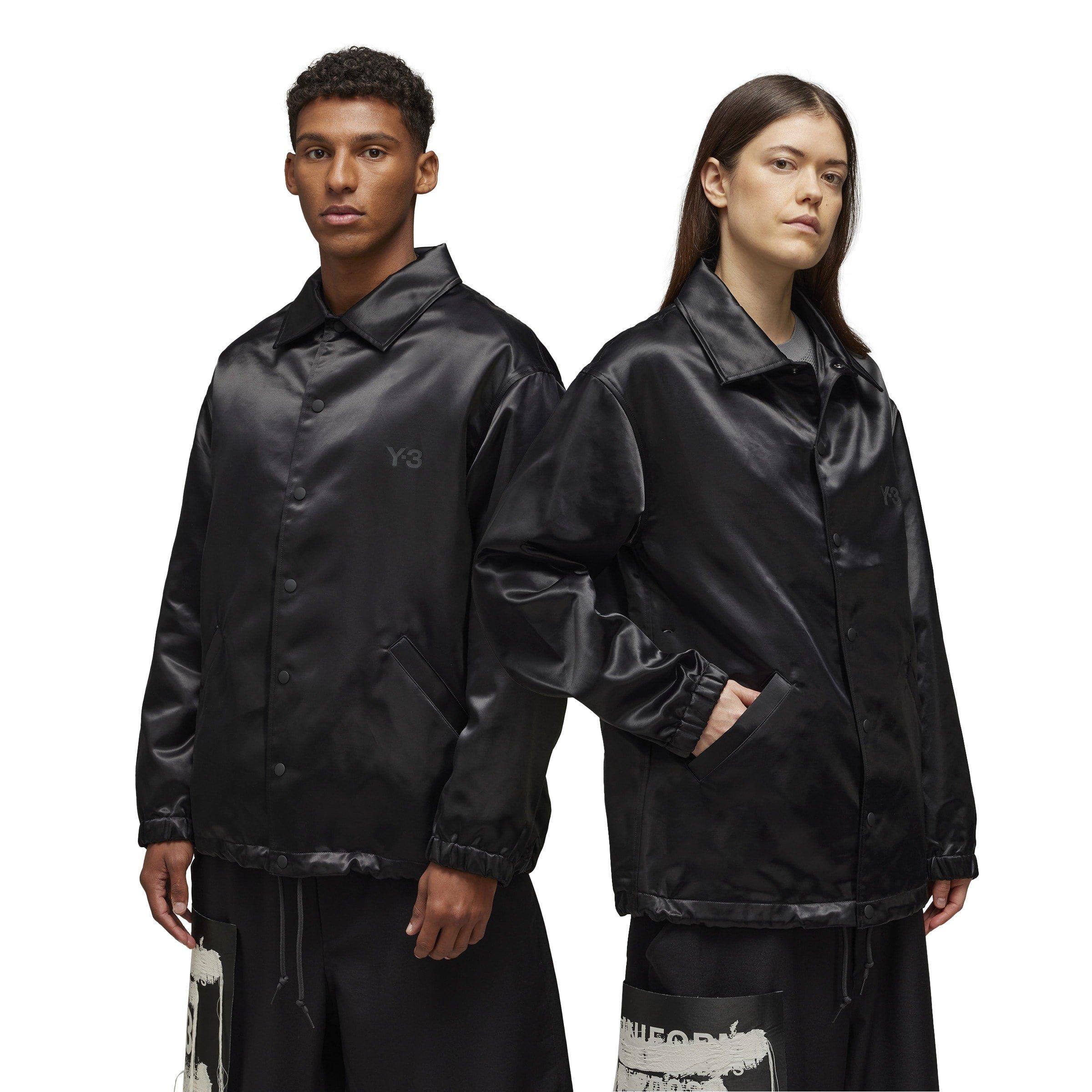 Black - Y3 - Men's Graphic Long Sleeve Coach Jacket - 5