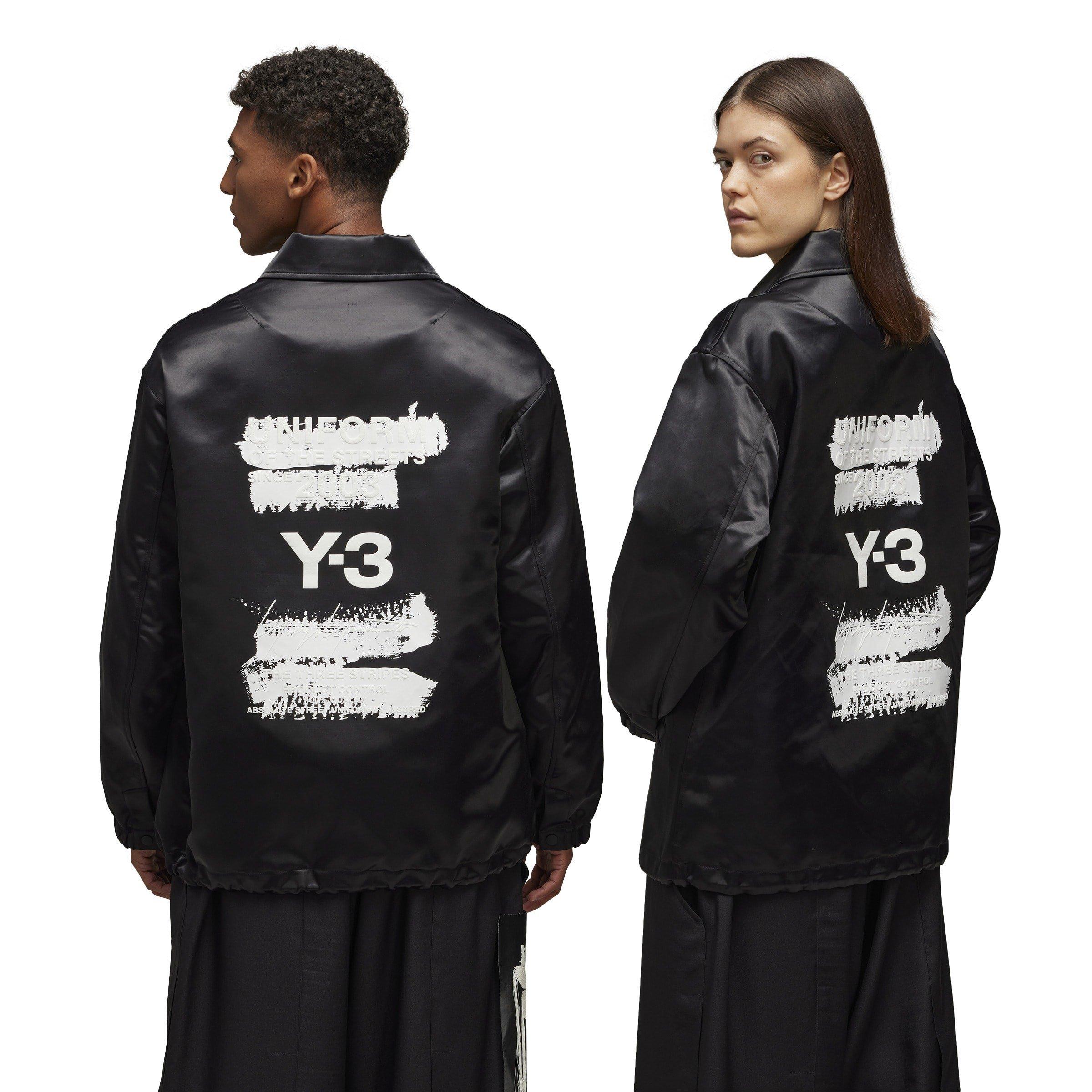 Black - Y3 - Men's Graphic Long Sleeve Coach Jacket - 6