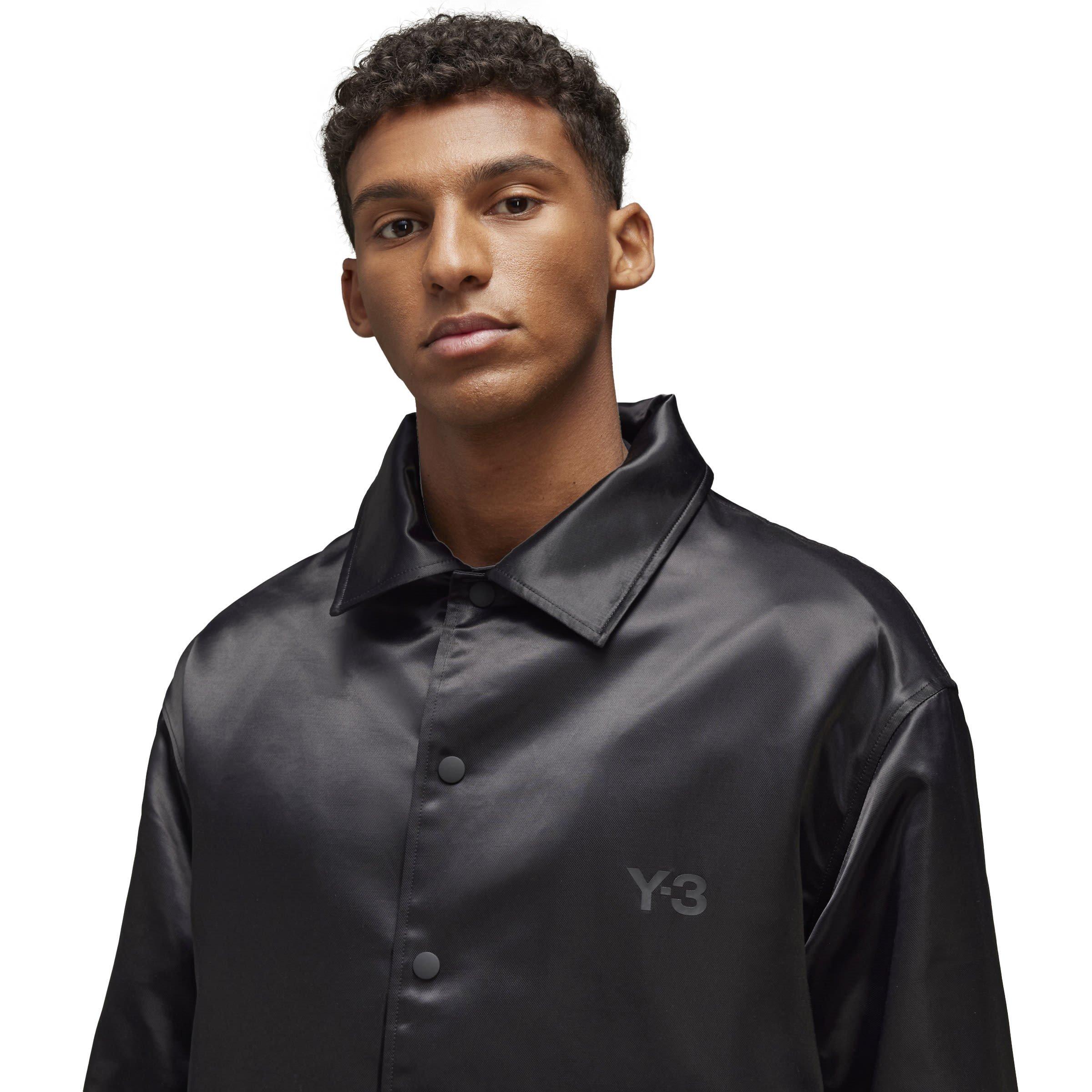 Black - Y3 - Men's Graphic Long Sleeve Coach Jacket - 8