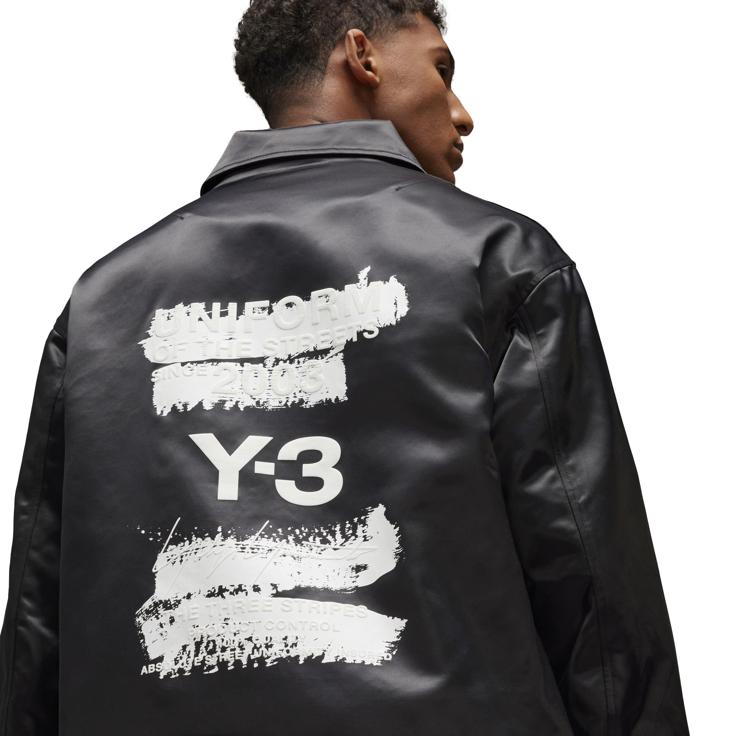 Black - Y3 - Men's Graphic Long Sleeve Coach Jacket - 9