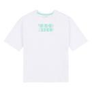 Blanc éclatant - Jack Wills - Religion Tall colour fade logo t-shirt in black and pink - 1