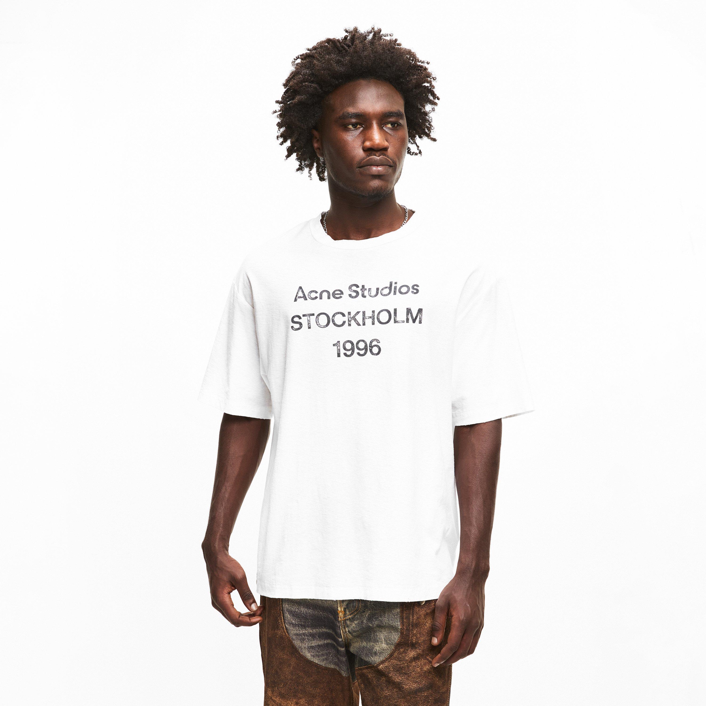 White - Acne Studios - Mens 1996 Logo T-Shirt - 3