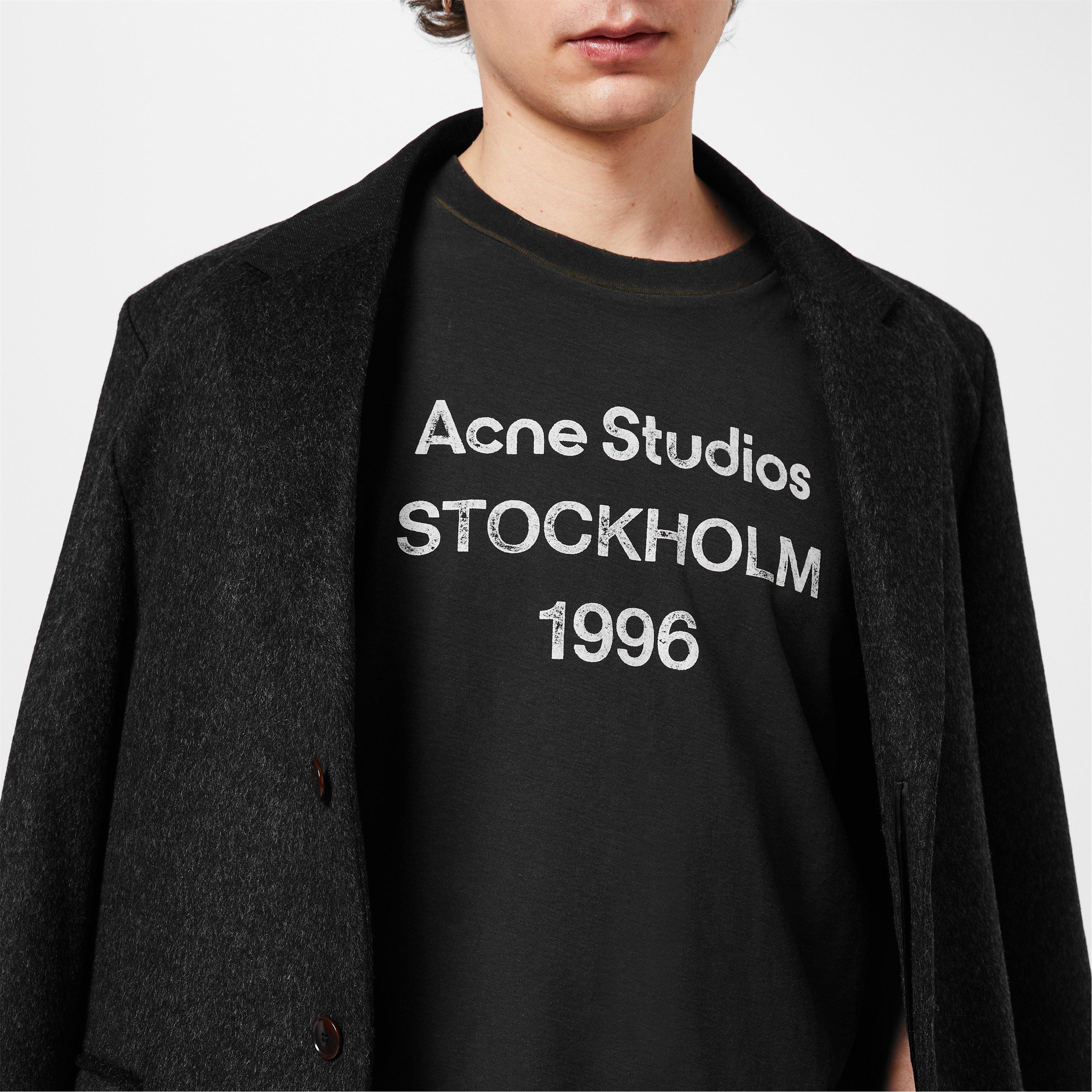 Black - Acne Studios - Mens 1996 Logo T-Shirt - 4