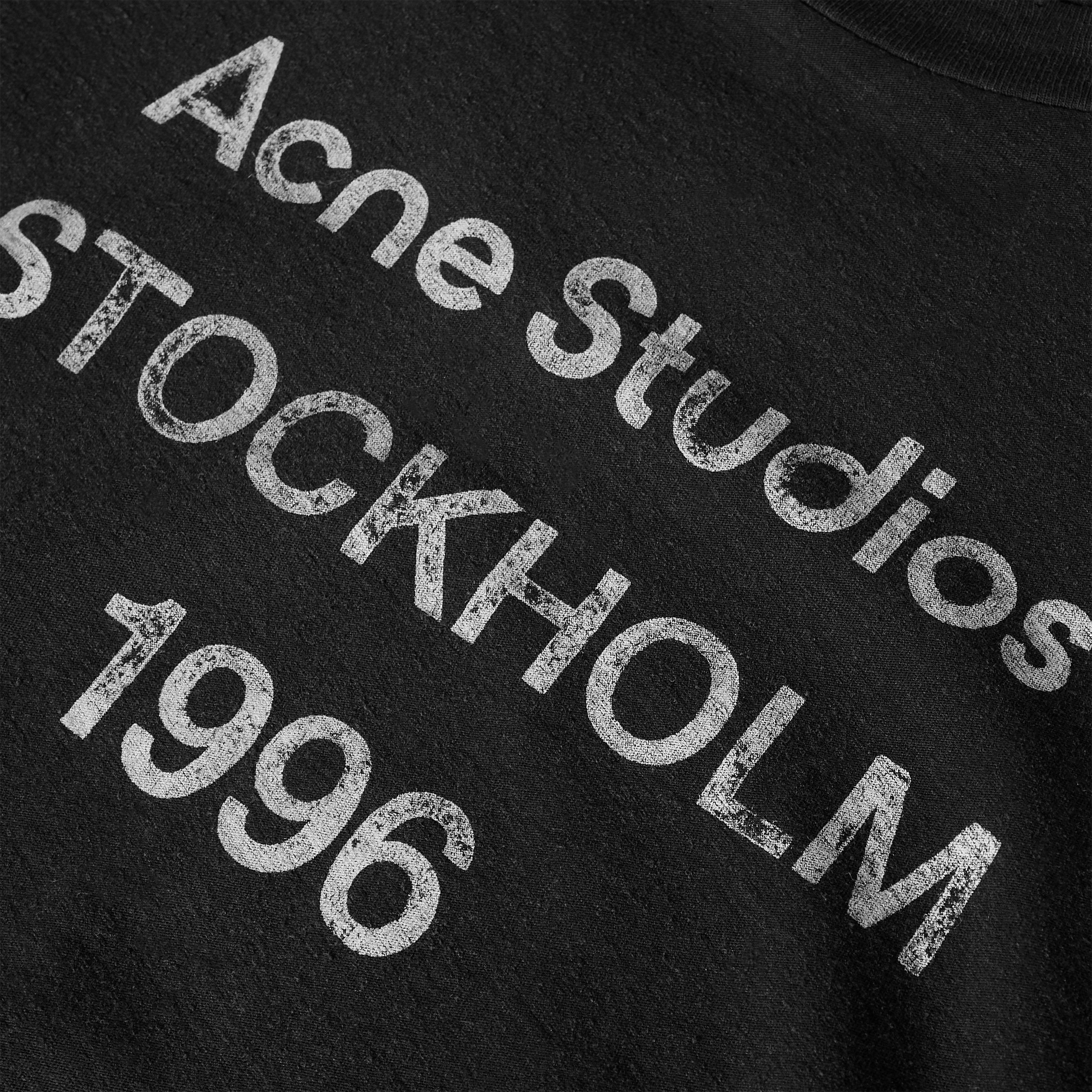 Black - Acne Studios - Mens 1996 Logo T-Shirt - 5