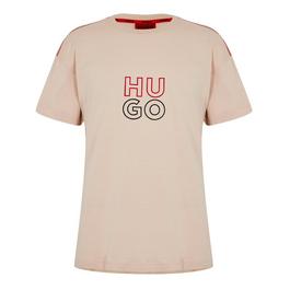 Hugo Embroidered Stacked Logo T-Shirt