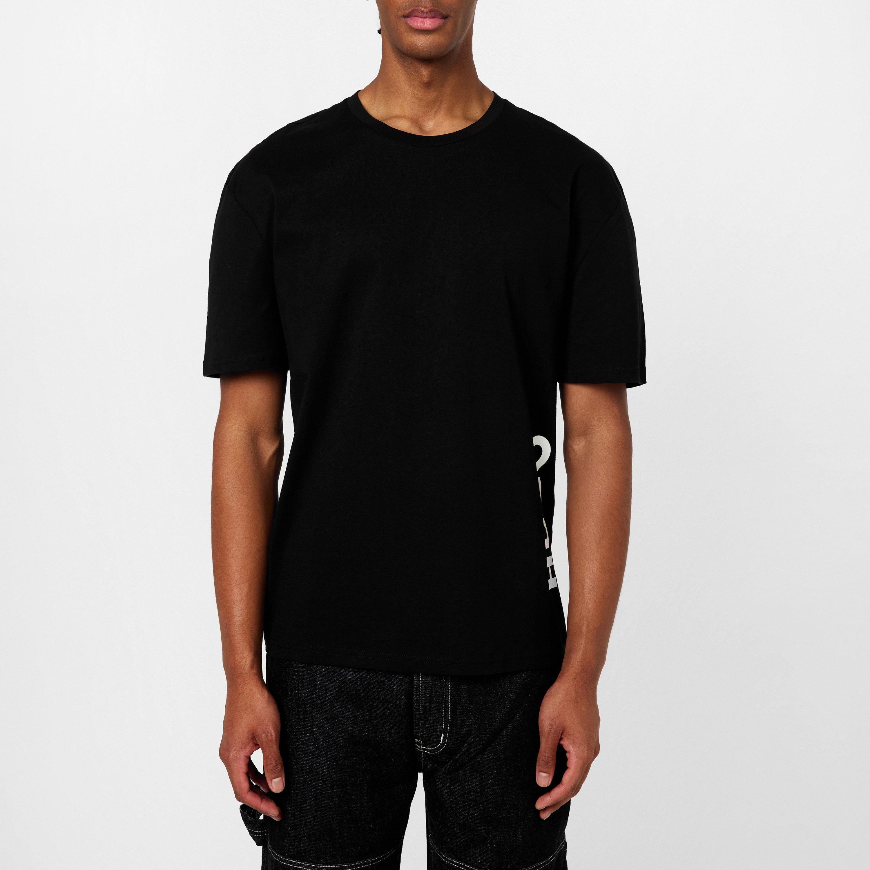 Black 002 - Hugo - Men's Relaxed Short Sleeve Pyjama T-Shirt - 2