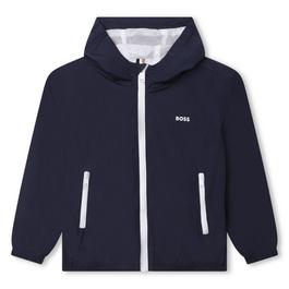 Boss Logo Hooded Jacket Juniors