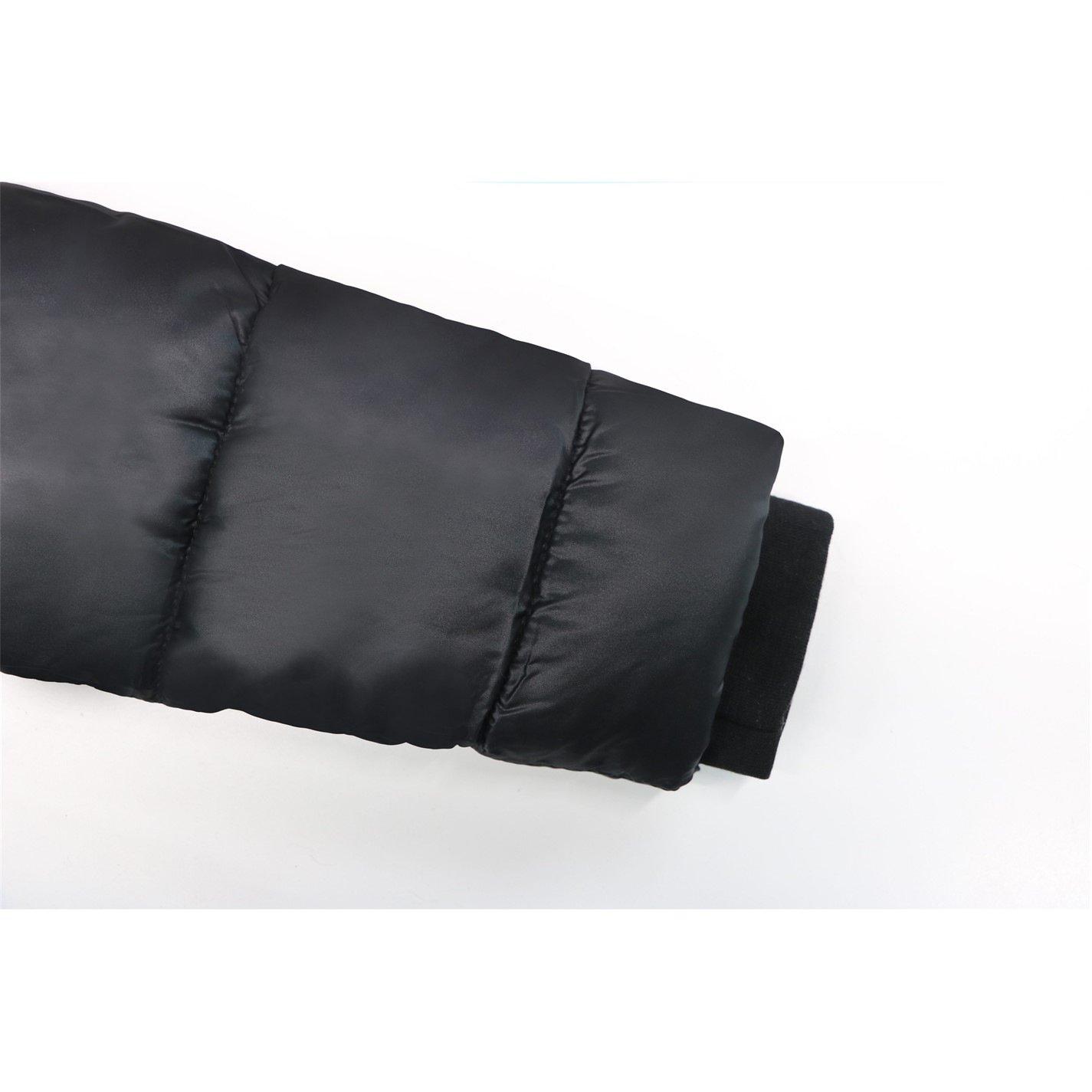 Black - Firetrap - Kids Fur Trimmed Hood Long Sleeve Short Puffer Jacket - 7