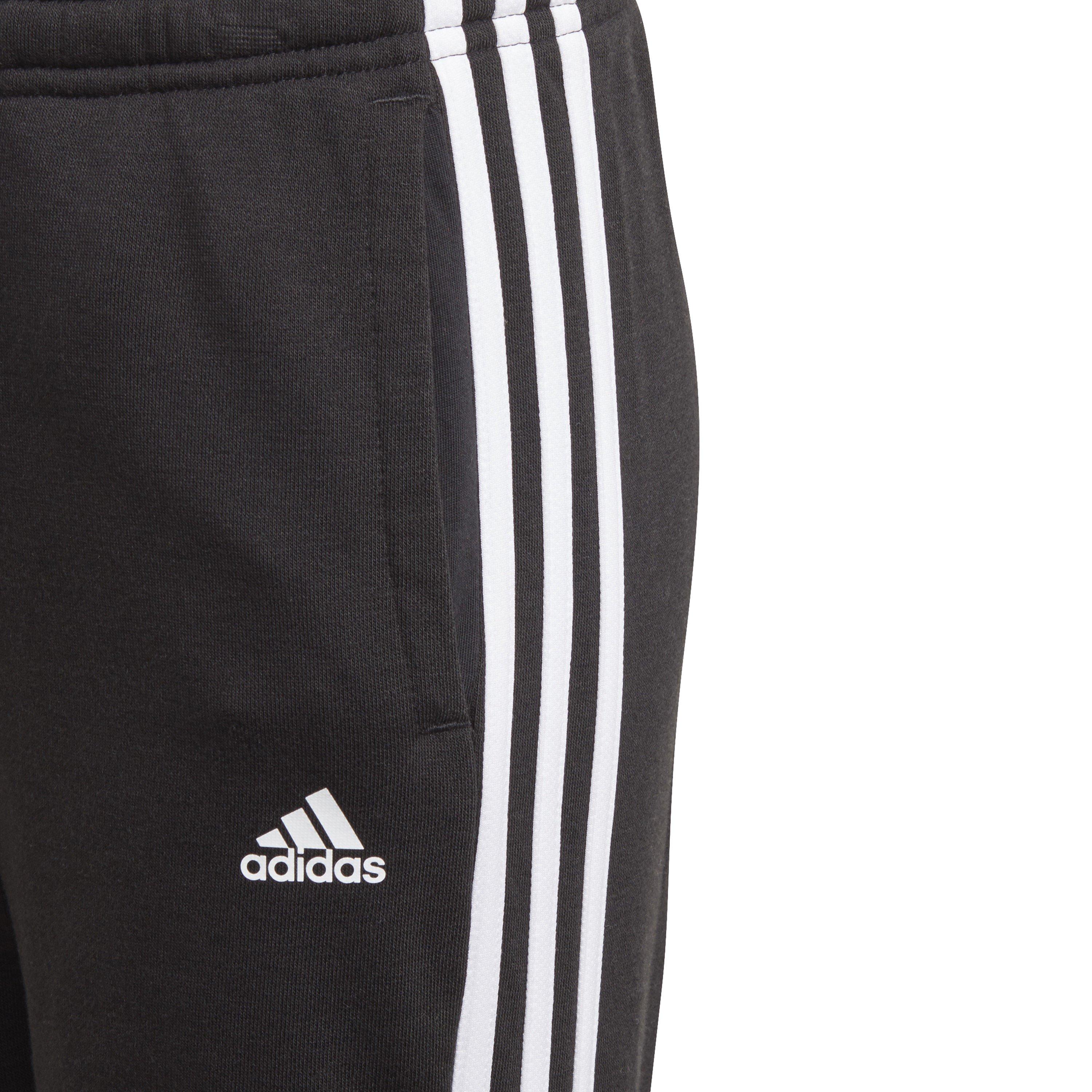 Zwart/Wit - adidas - Essentials 3-Stripes French Terry Joggers K - 3
