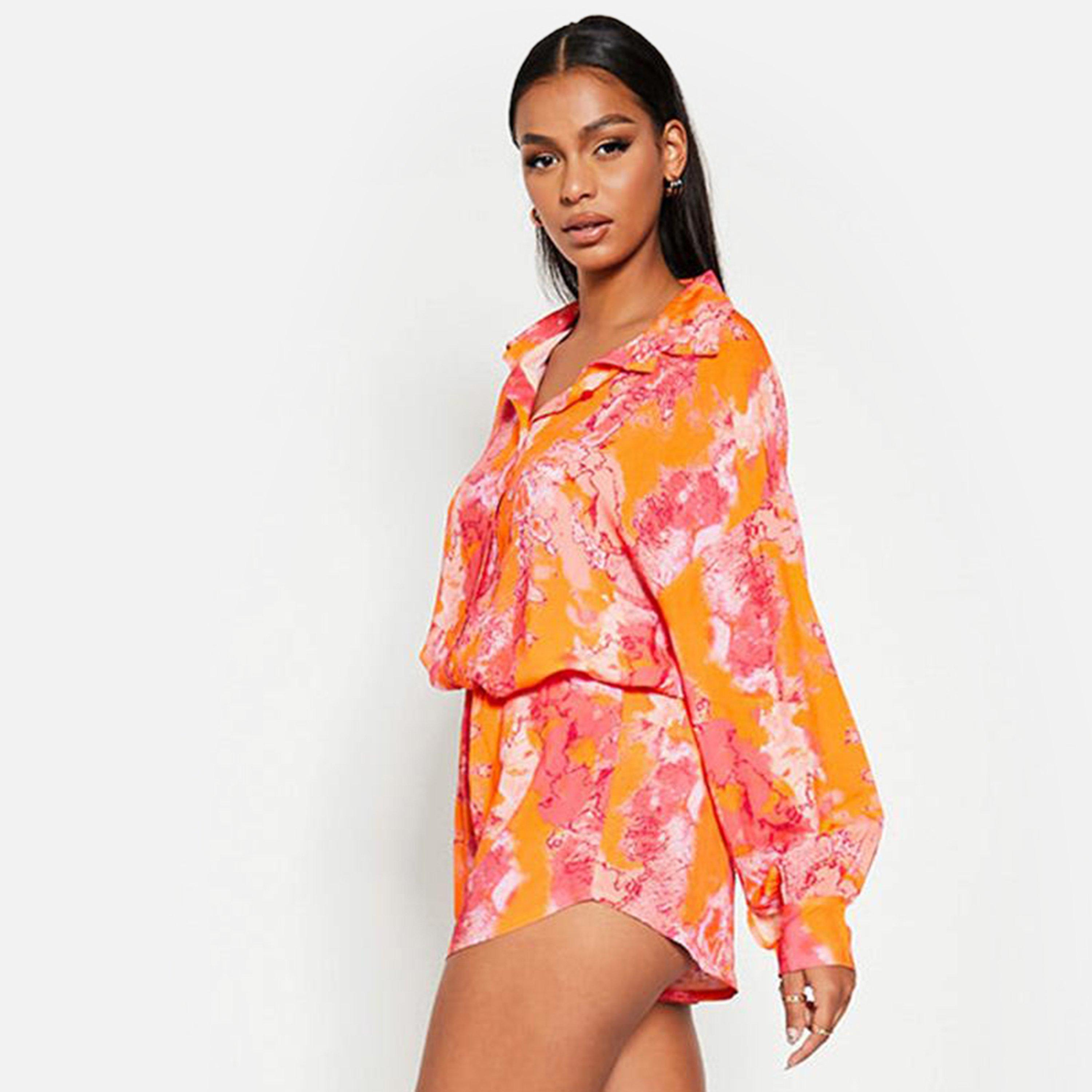 Vermelho - I Saw It First - ISAWITFIRST Printed Floaty Shorts - 3