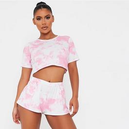 I Saw It First Tie Dye Loose Runner Shorts