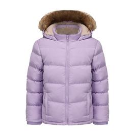 SoulCal Girls 2 Zip Bubble Jacket