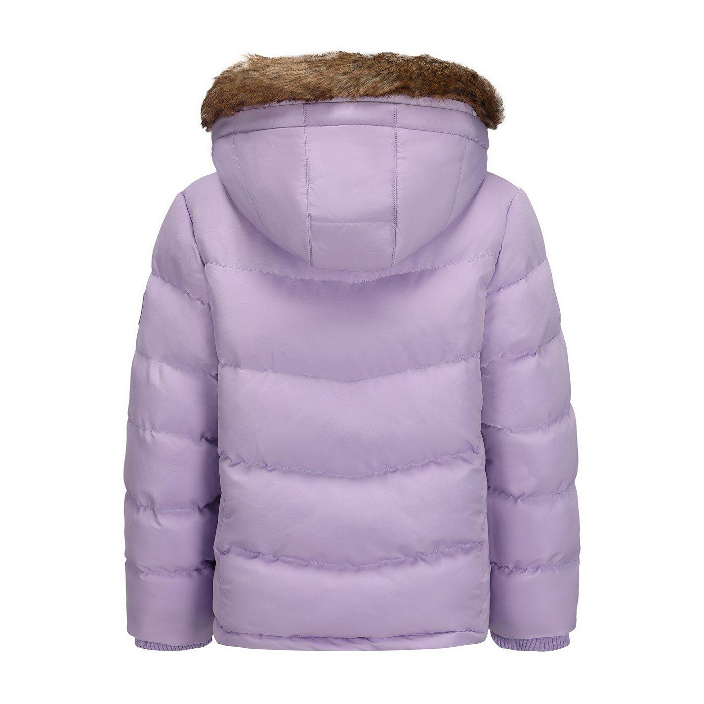 Lila - SoulCal - Girls 2 Zip Bubble Jacket - 3