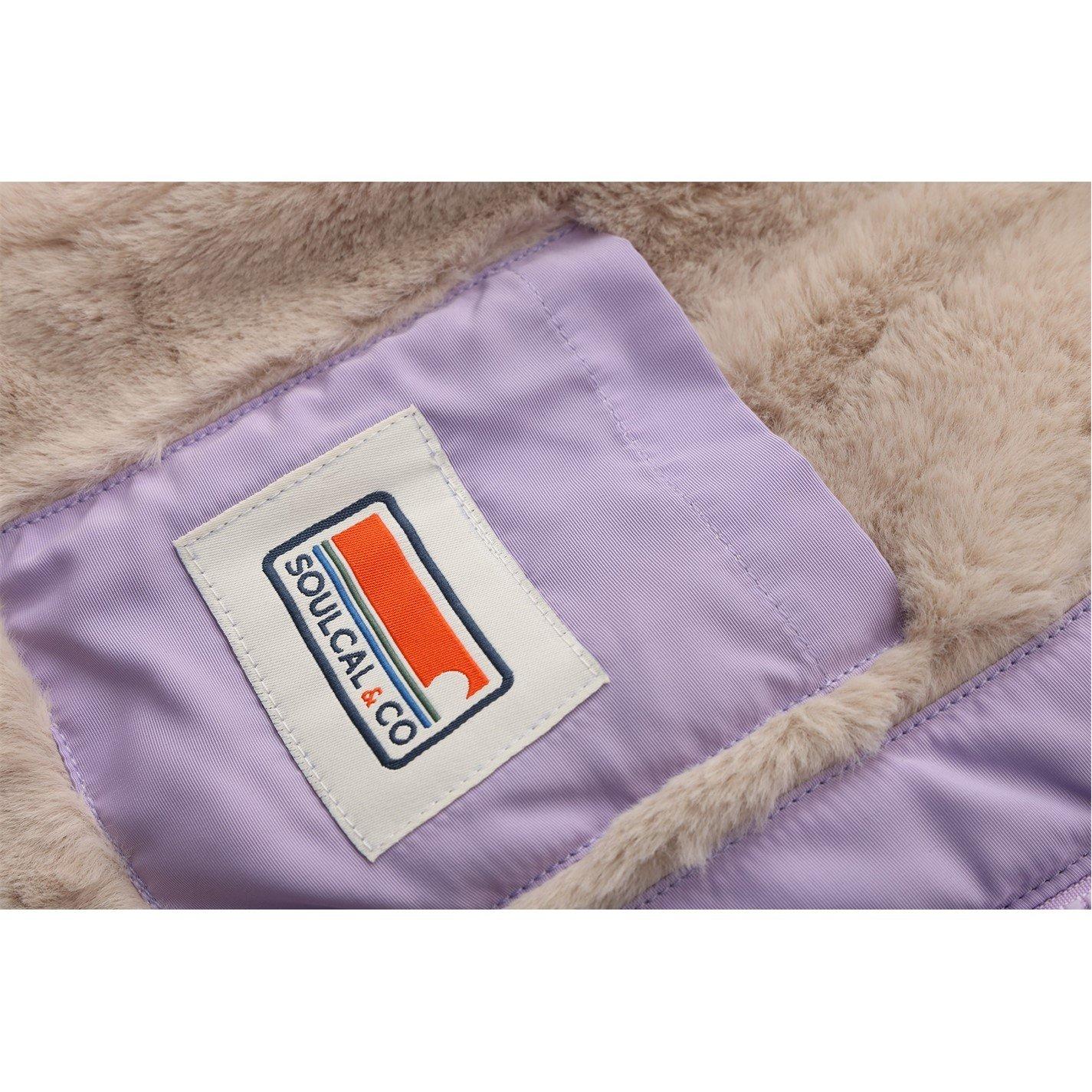 Lila - SoulCal - Girls 2 Zip Bubble Jacket - 9