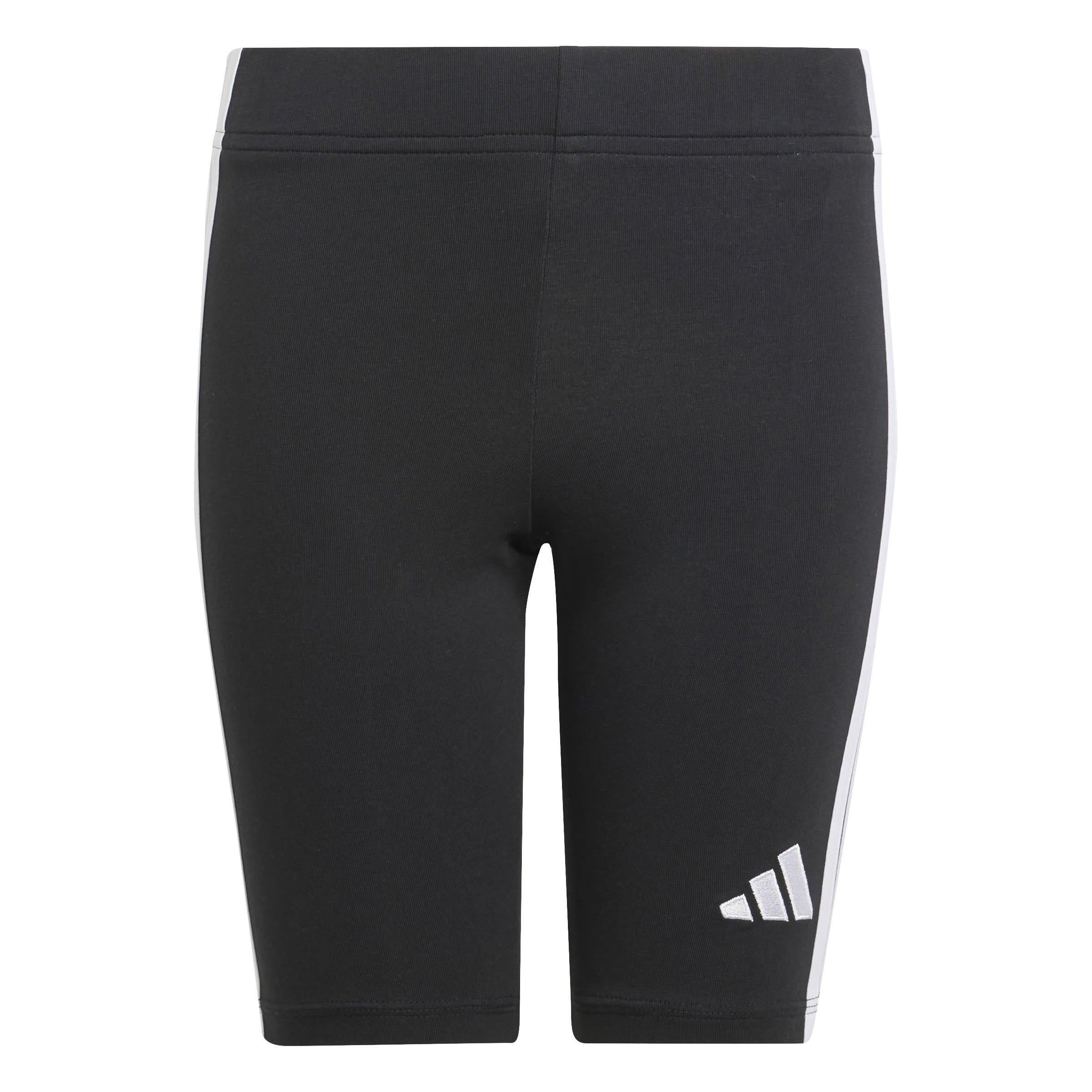 Schwarz/Weiß - adidas - Essentials Girls 3-Stripes Shorts Kids - 1