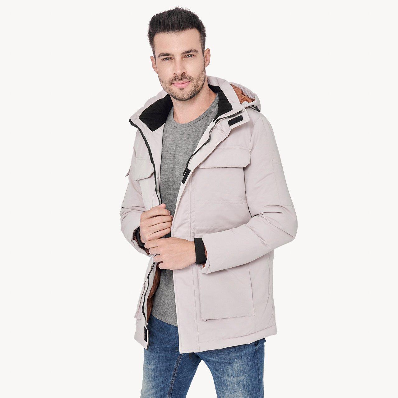 Discount lee cooper mixed fabric padded jacket Online Sale