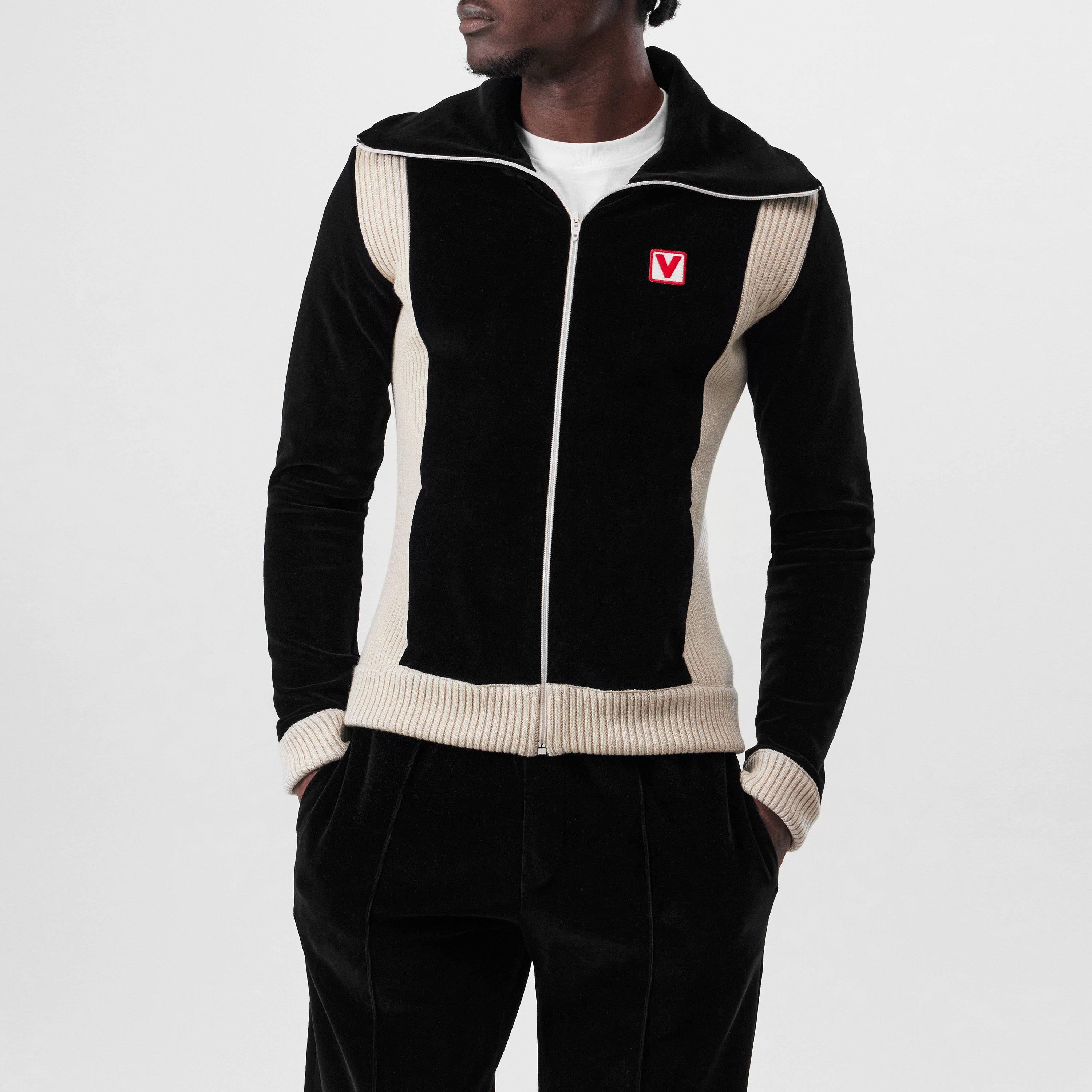 Valentino | Chez Valentino High-Neck Chenille Tracksuit Jacket