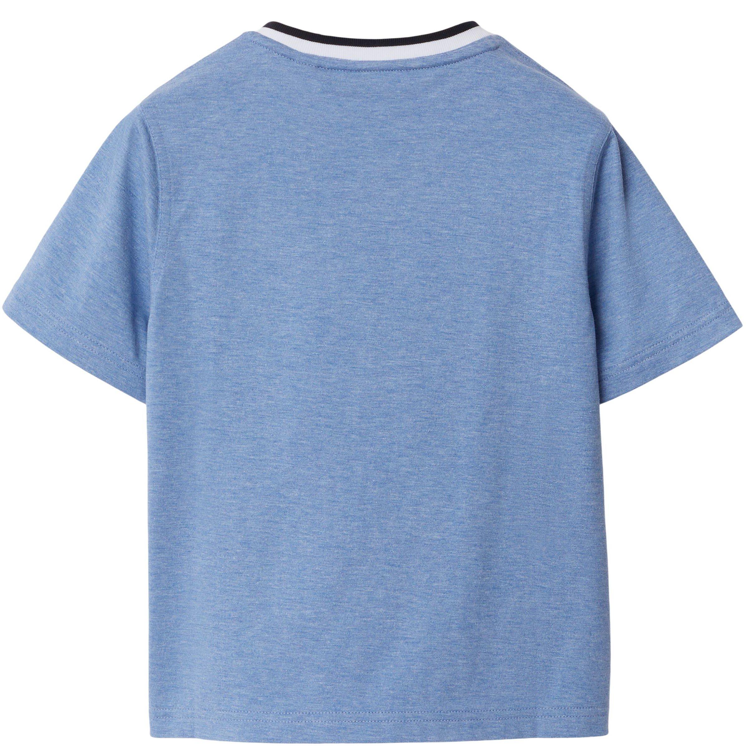 BURBERRY 青 Tシャツ 8Y Burberry baby T-shirt in organic cotton 8078326 White-Blue
