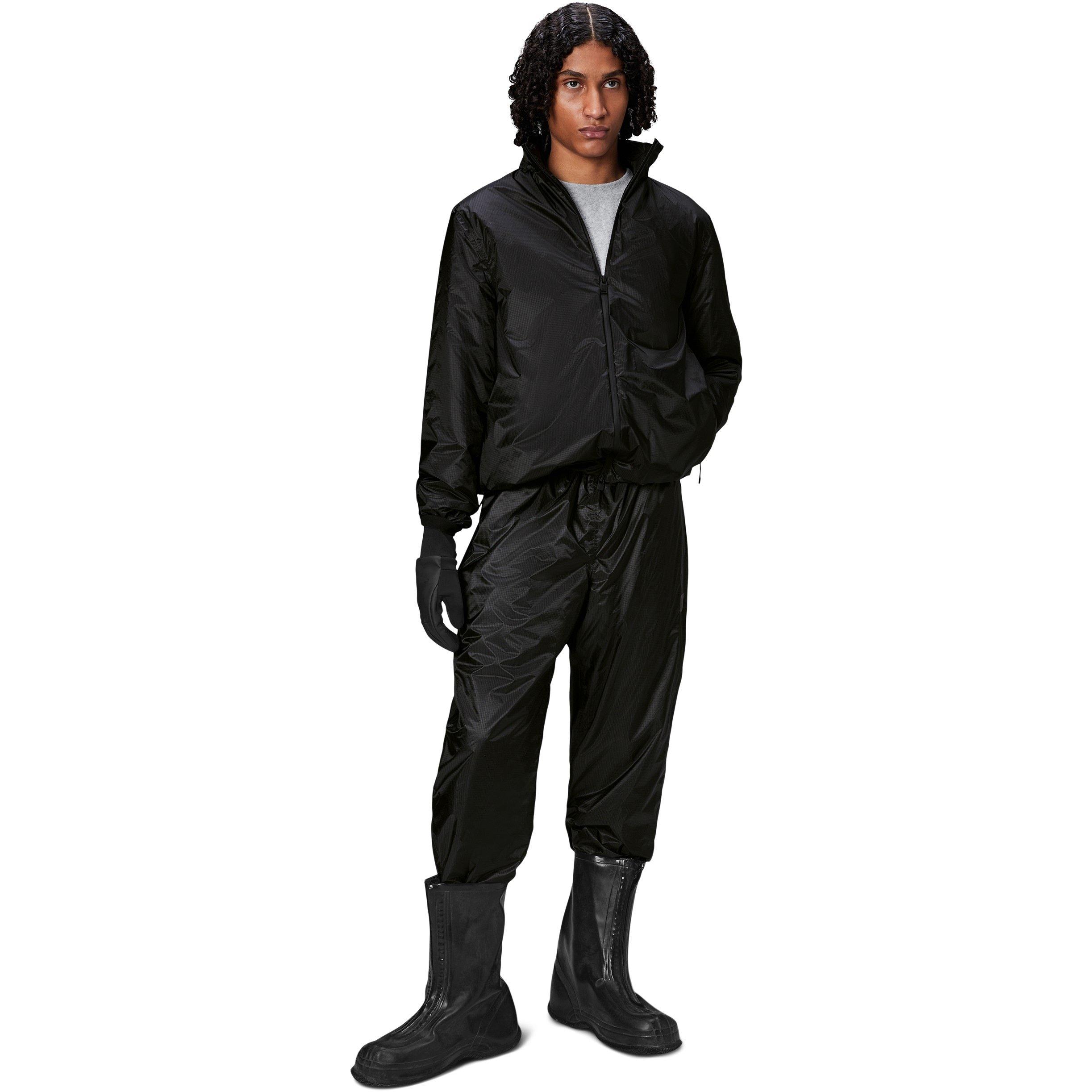 Black-01 - Rains - Men's Kauto Insulated Waterproof Long Sleeve Softshell Jacket - 4