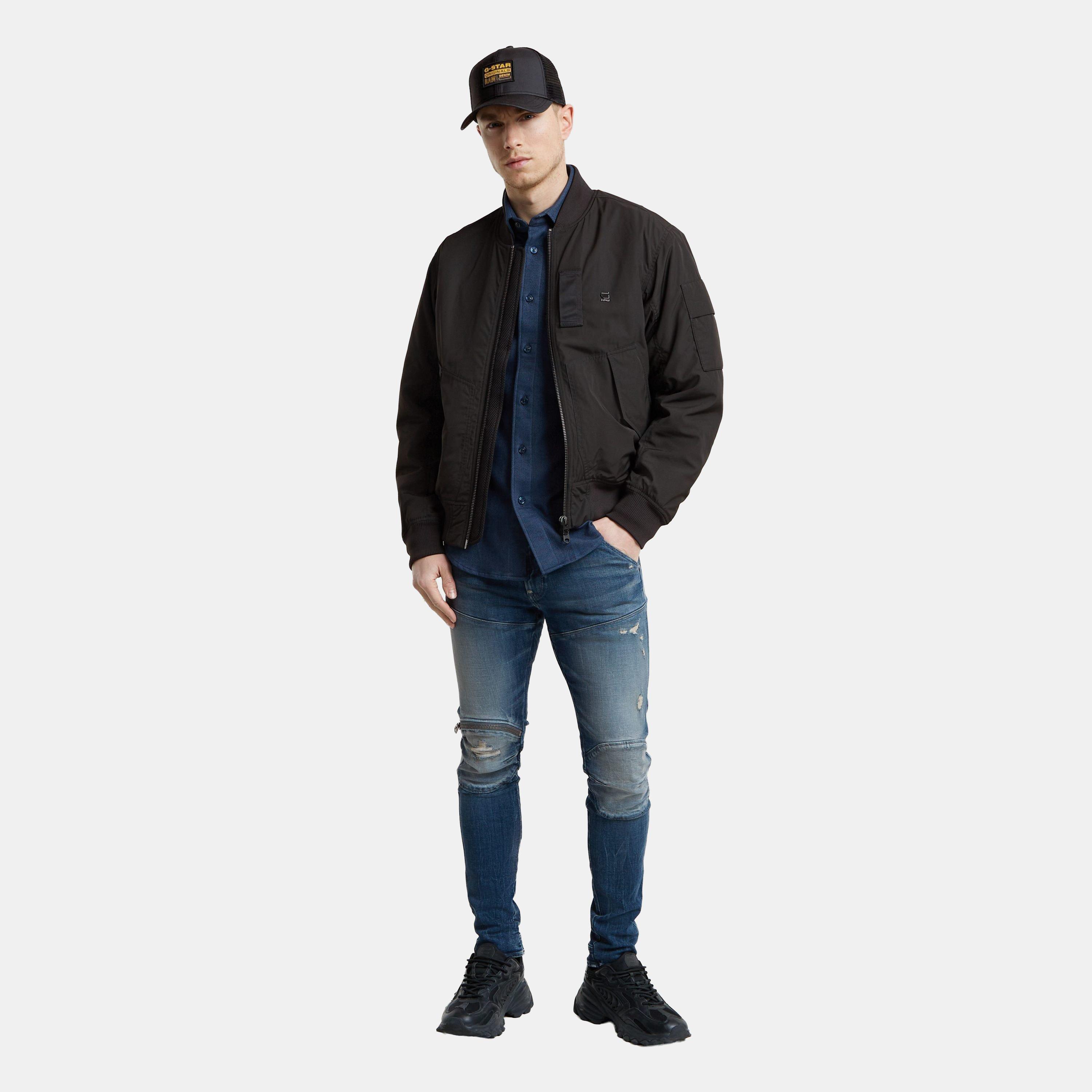 Neo Black - G Star - Men's Flight Military-Inspired Bomber Jacket - 7