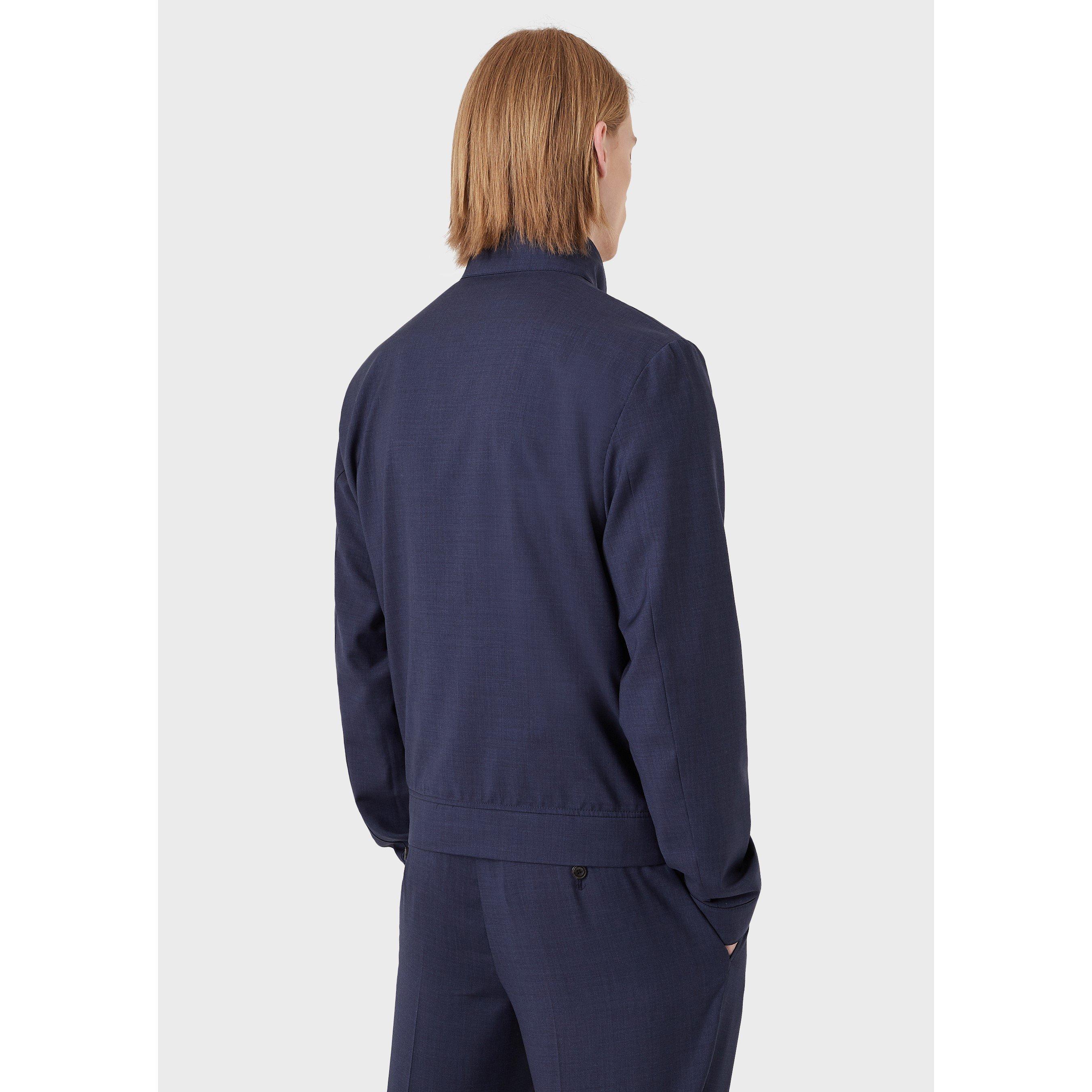 Blue Avio - Emporio Armani - Men's Bomber Jacket - 3