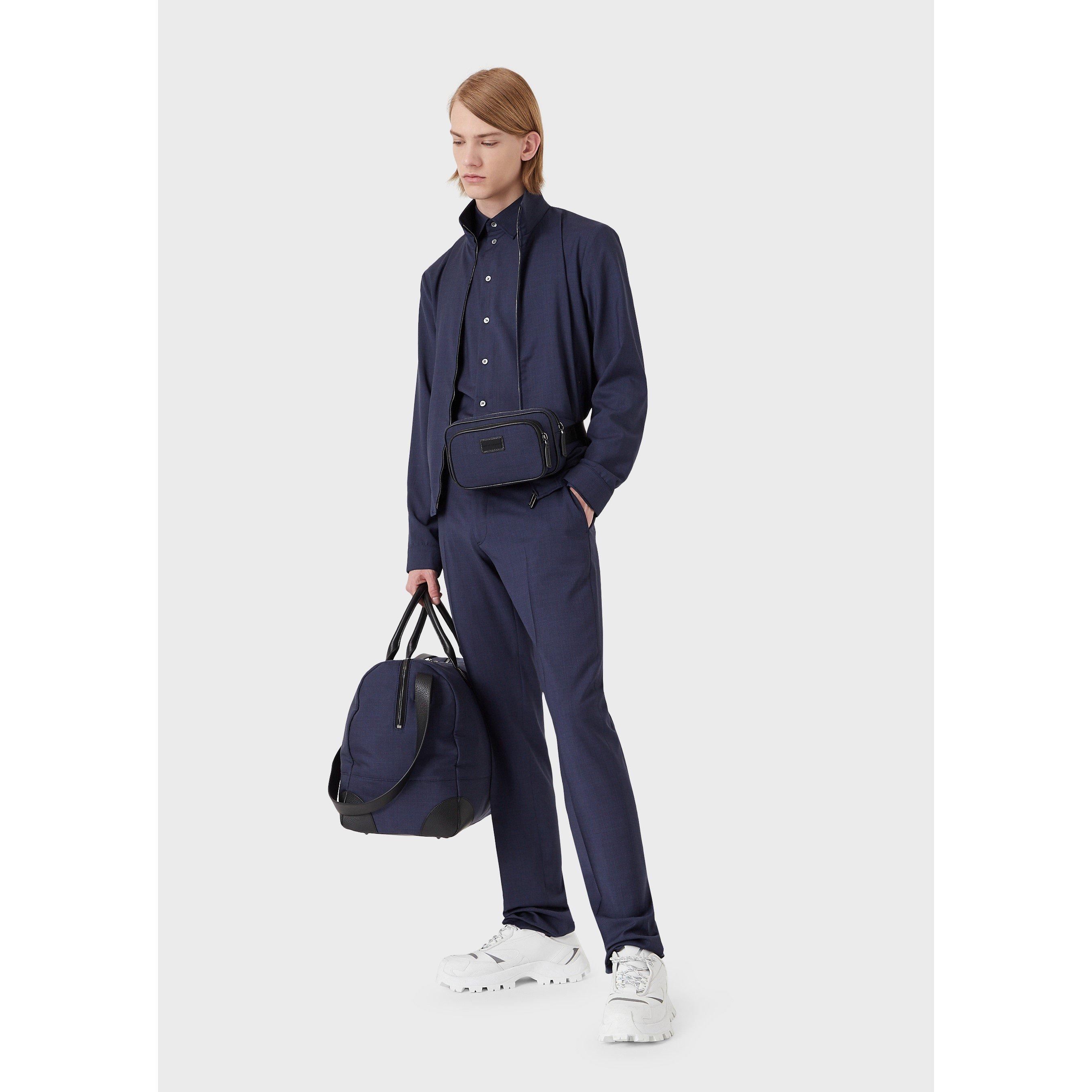 Blue Avio - Emporio Armani - Men's Bomber Jacket - 4