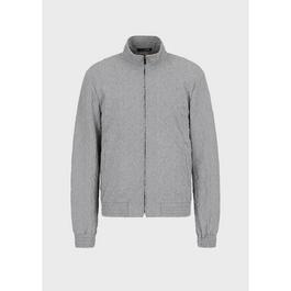 Emporio Armani Textured Zipped Bomber Jacket