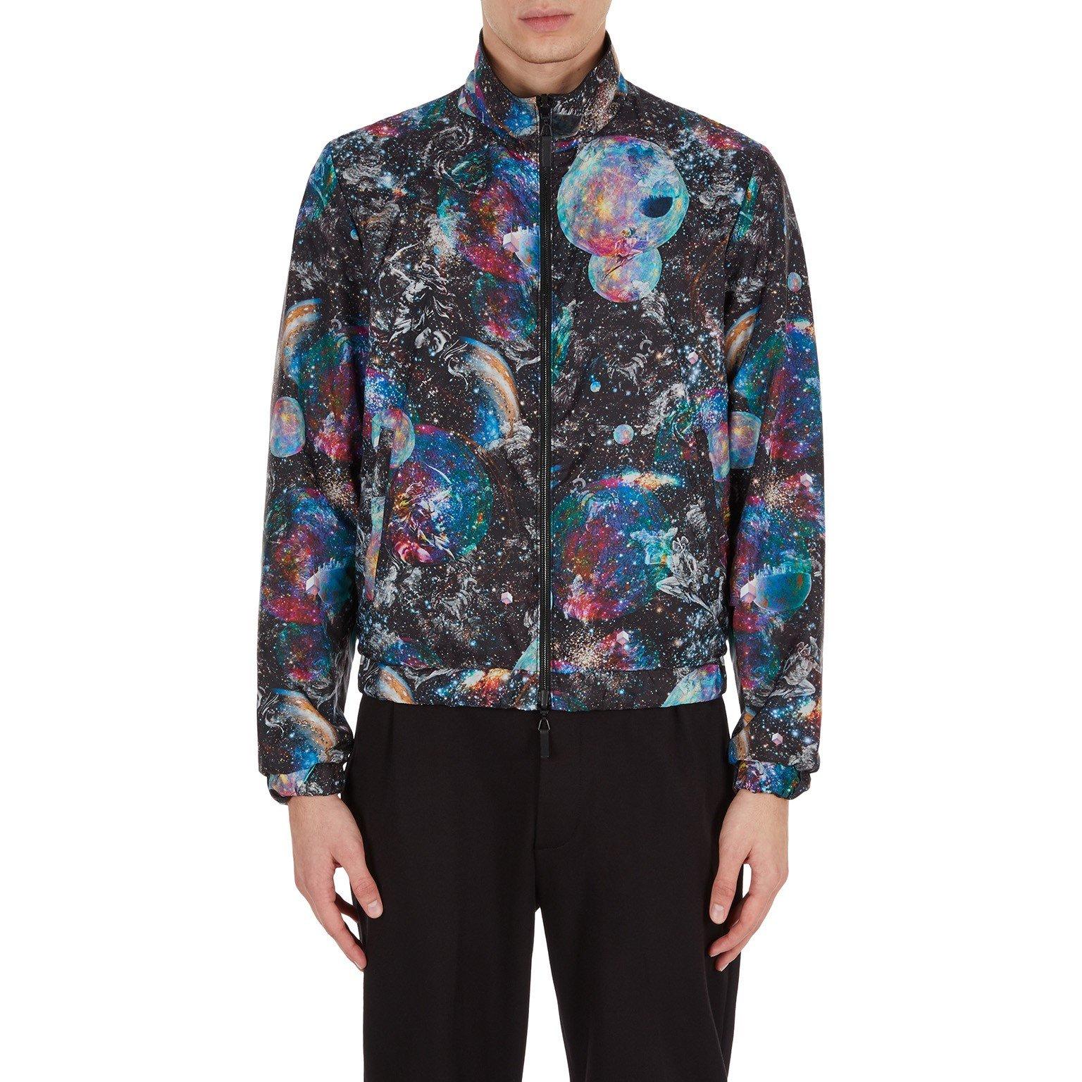 Black - Emporio Armani - Men's Reversible Bomber Jacket - 2