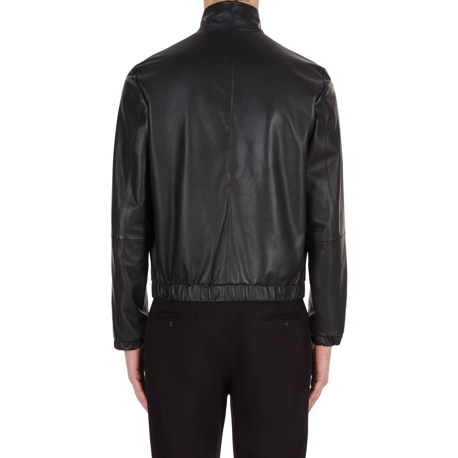 Black - Emporio Armani - Men's Reversible Bomber Jacket - 3