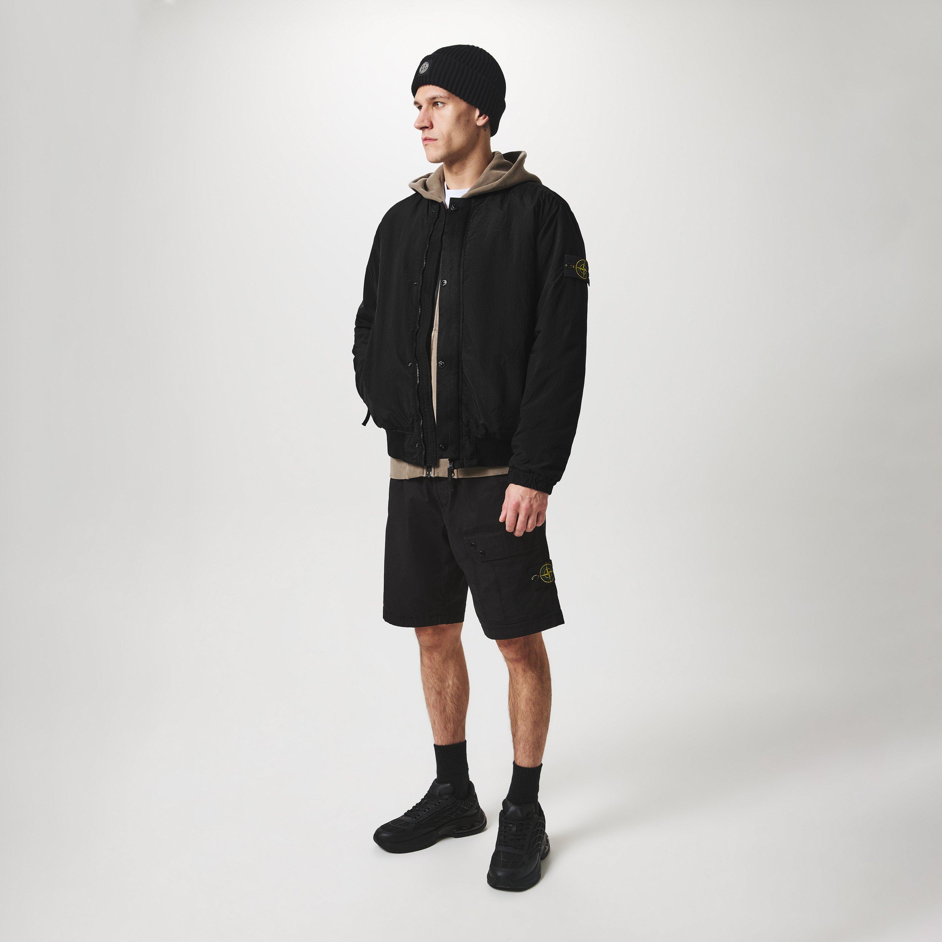 Black V0029 - Stone Island - Regenerated Softshell Jacket - 4