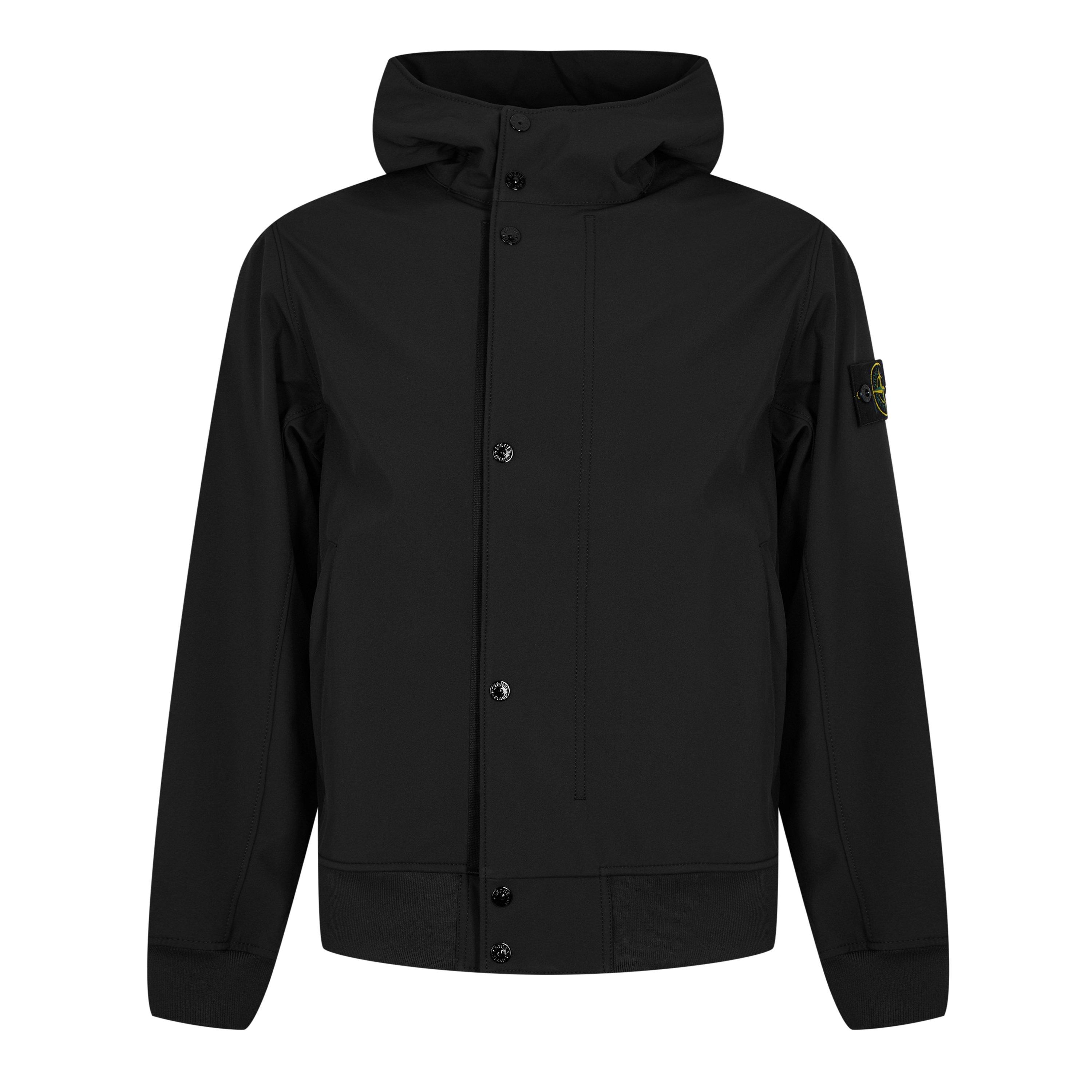 CRONOS SOFT SHELL JACKET （BLACK） Stone Island | Men's Softshell Jacket | Softshell Jackets