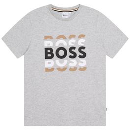 Boss 3D Logo Cotton T Shirt Juniors