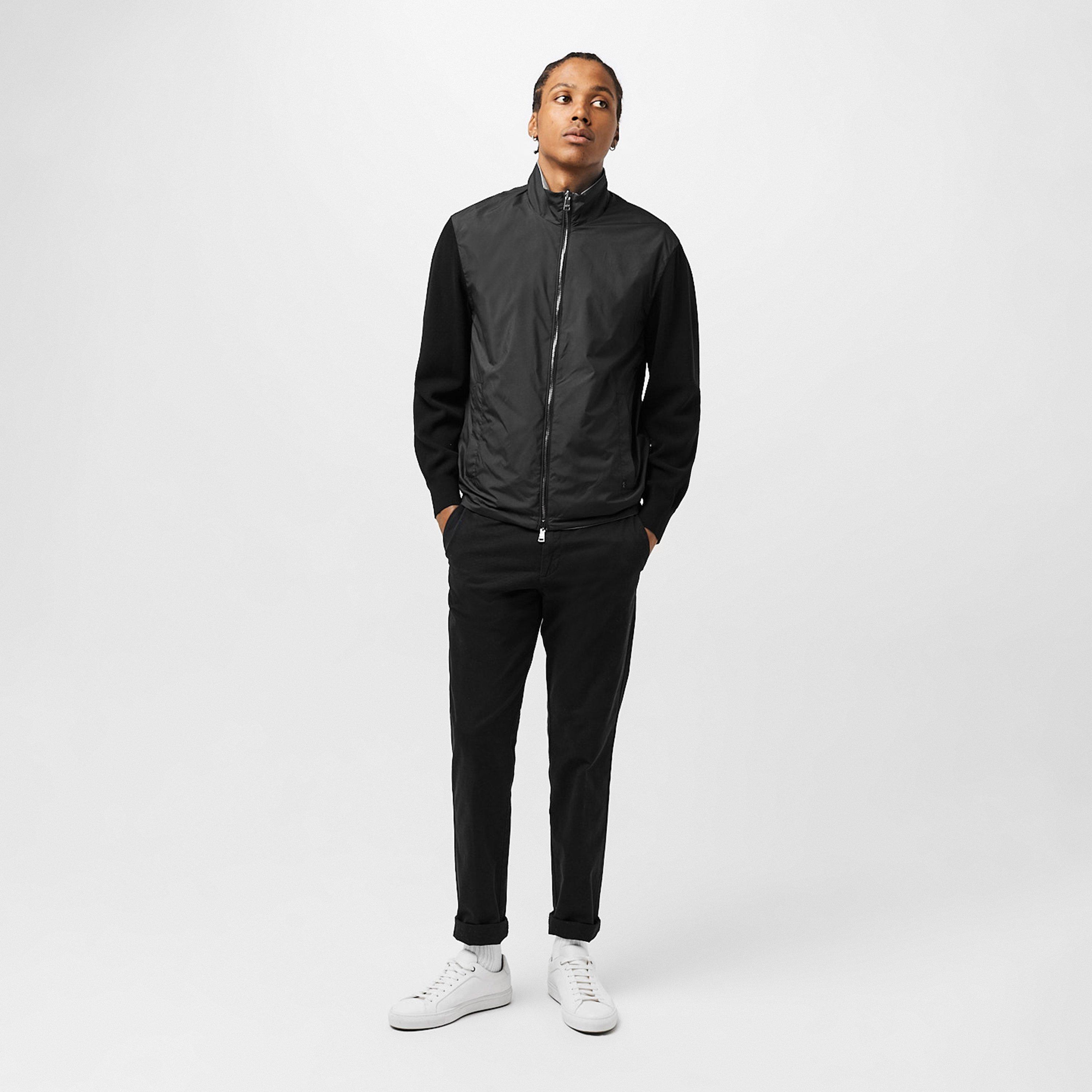 Black/Gry - Paul And Shark - Men's Reversible Weather Resistant Softshell Jacket - 7