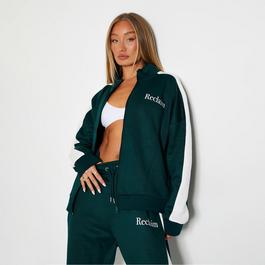 I Saw It First ISAWITFIRST Reclaim Staples Zip Through Track Jacket