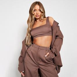 galea popover crinkle shirt ISAWITFIRST Tailored Square Neck Crop Top