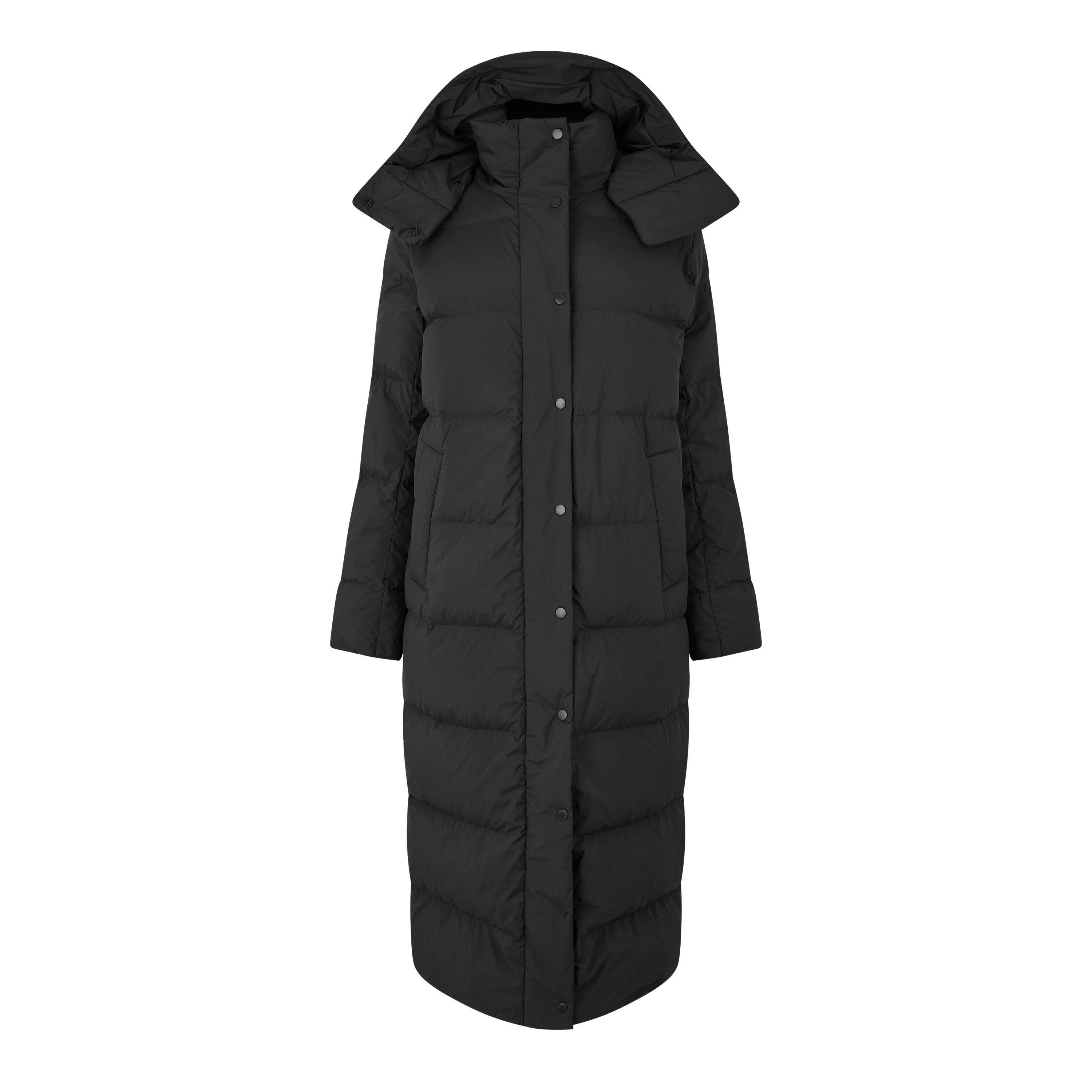 Black - Lululemon - Women's Wunder Puff Long Goose Down Windproof Detachable Hood Relaxed Fit Puffer Jacket - 5