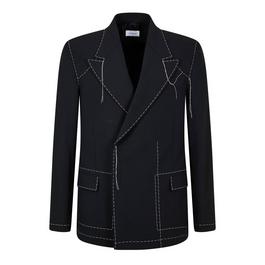 Off White Men's Body Stitch Tux Jacket with Contrast Stitching