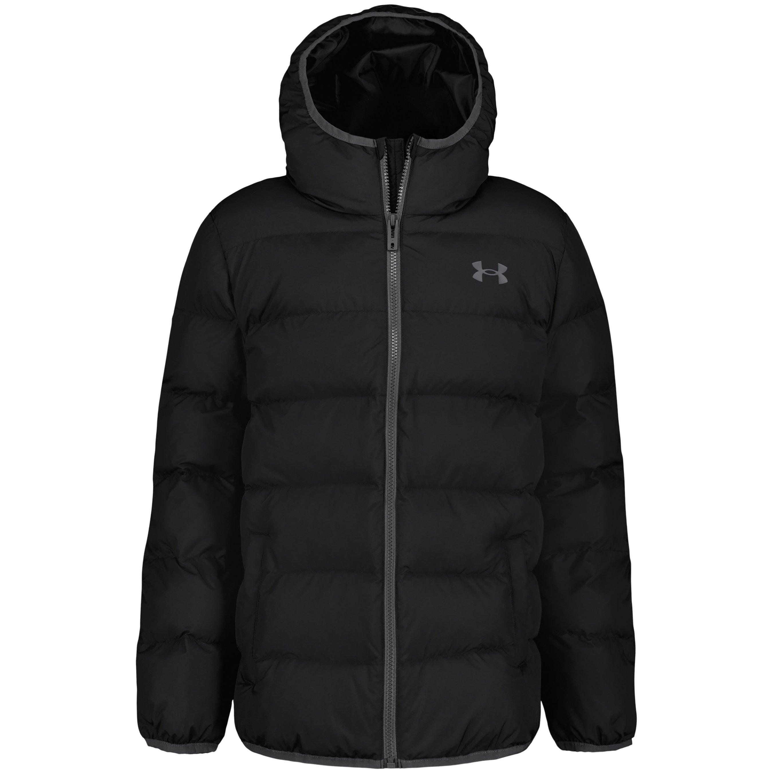 Under Armour  Kids Kids' Pronto Hooded Long Sleeve Puffer Jacket - Black/Black - 8-9 (M)
