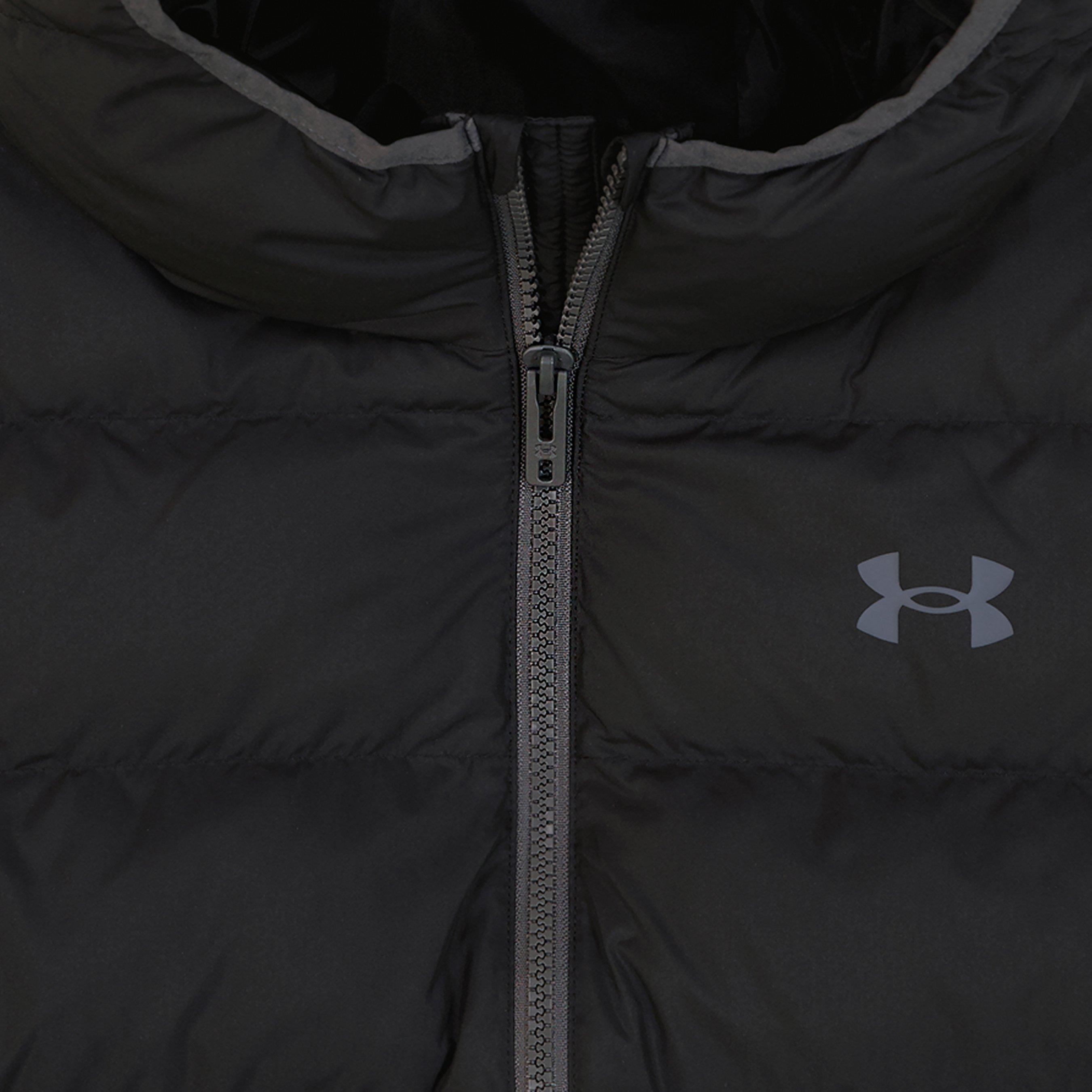 Schwarz/Schwarz - Under Armour - Kids'  Pronto Hooded Long Sleeve Puffer Jacket - 3