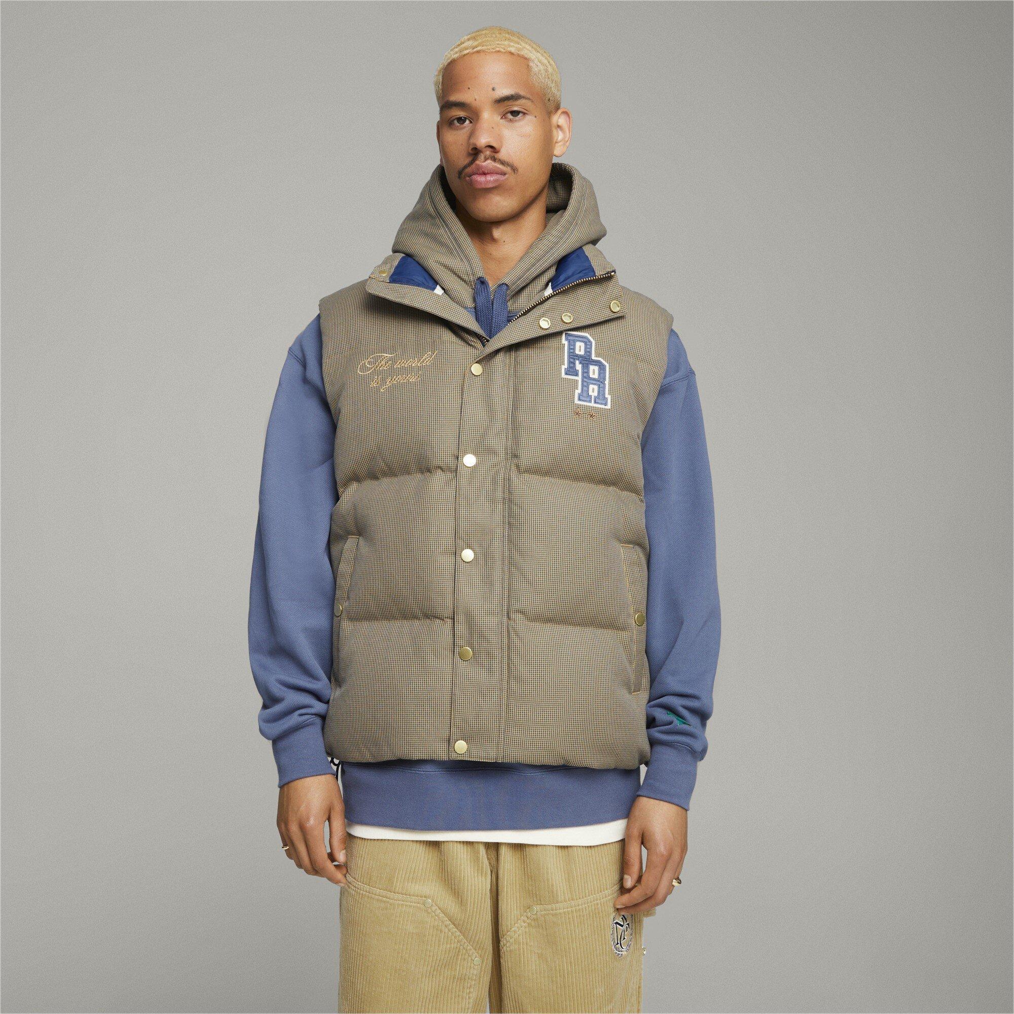 Persian Blu - Puma - Men's Rhuigi Quilted Puffer Funnel Neck Gilet - 2