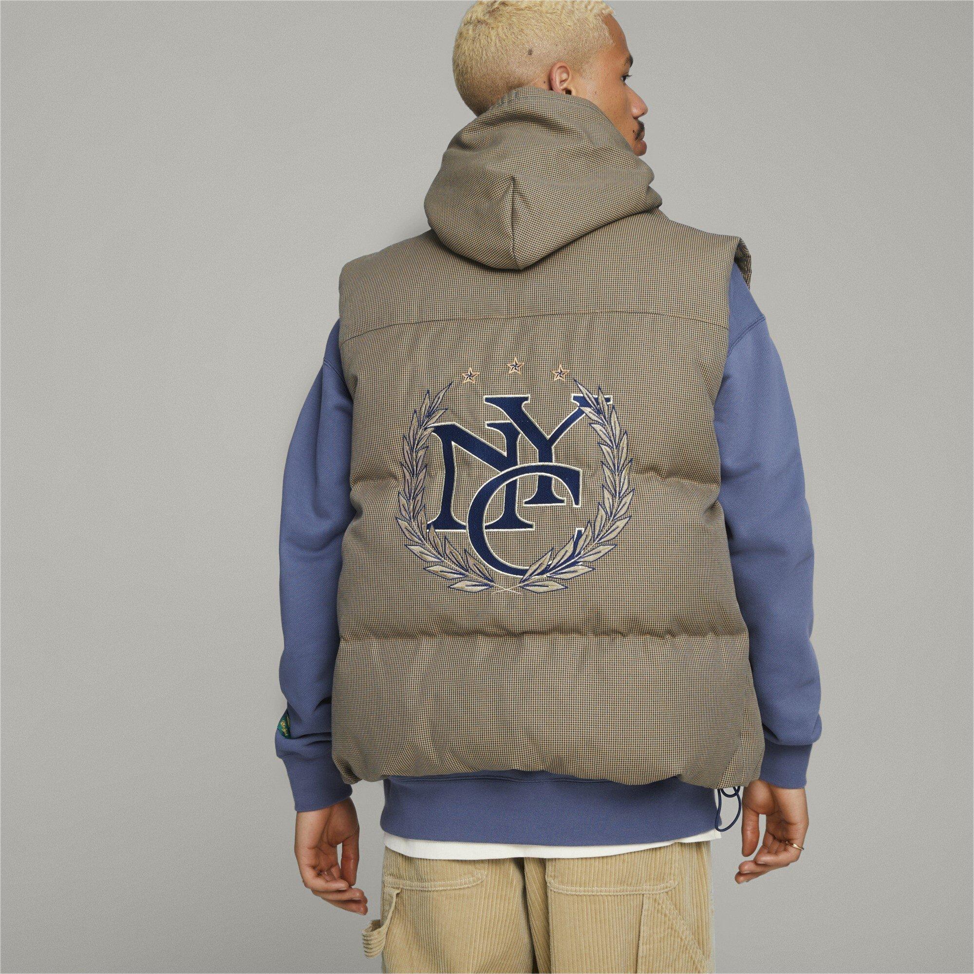 Persian Blu - Puma - Men's Rhuigi Quilted Puffer Funnel Neck Gilet - 3