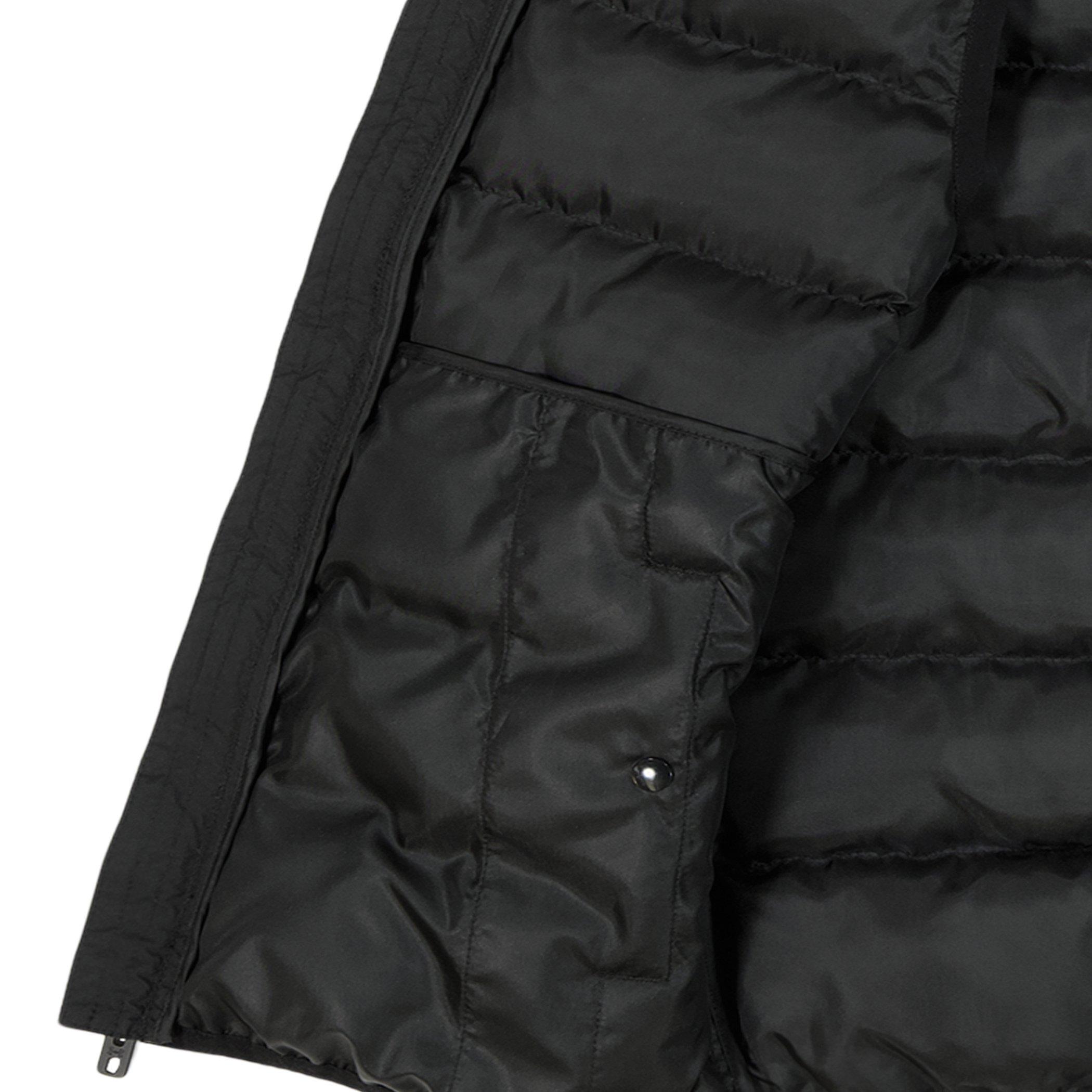 Black/Rock - Under Armour - Kids' Pronto Hooded Water Resistant Padded Gilet - 5