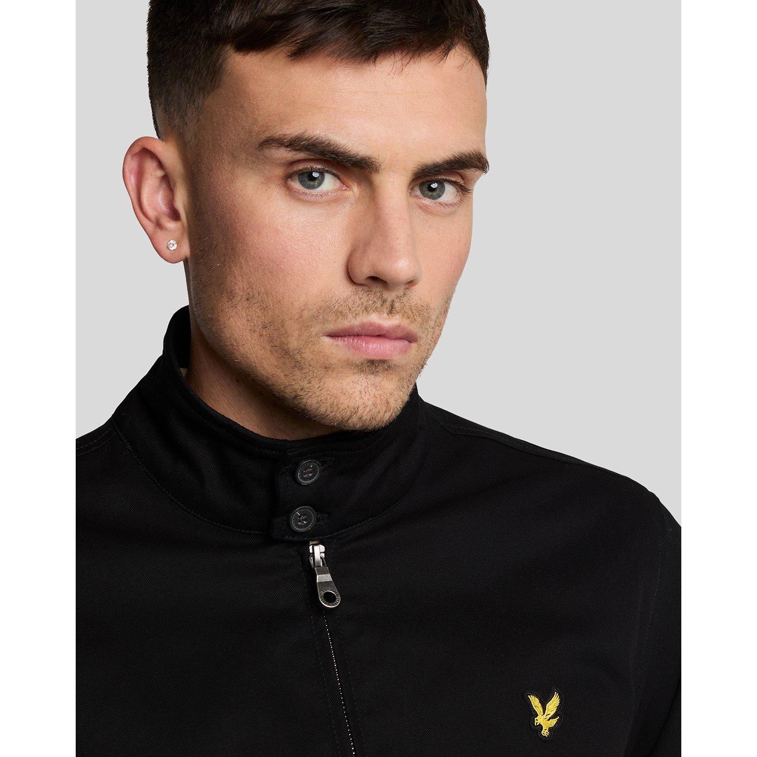 Black Z865 - Lyle and Scott - Men's  Long Sleeve Zip Harrington Jacket - 2