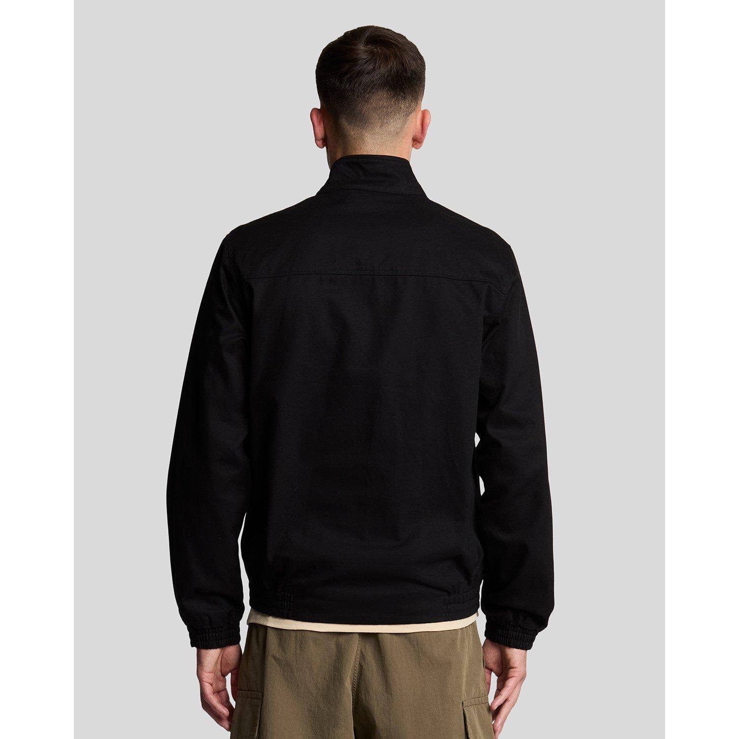 Black Z865 - Lyle and Scott - Men's  Long Sleeve Zip Harrington Jacket - 3