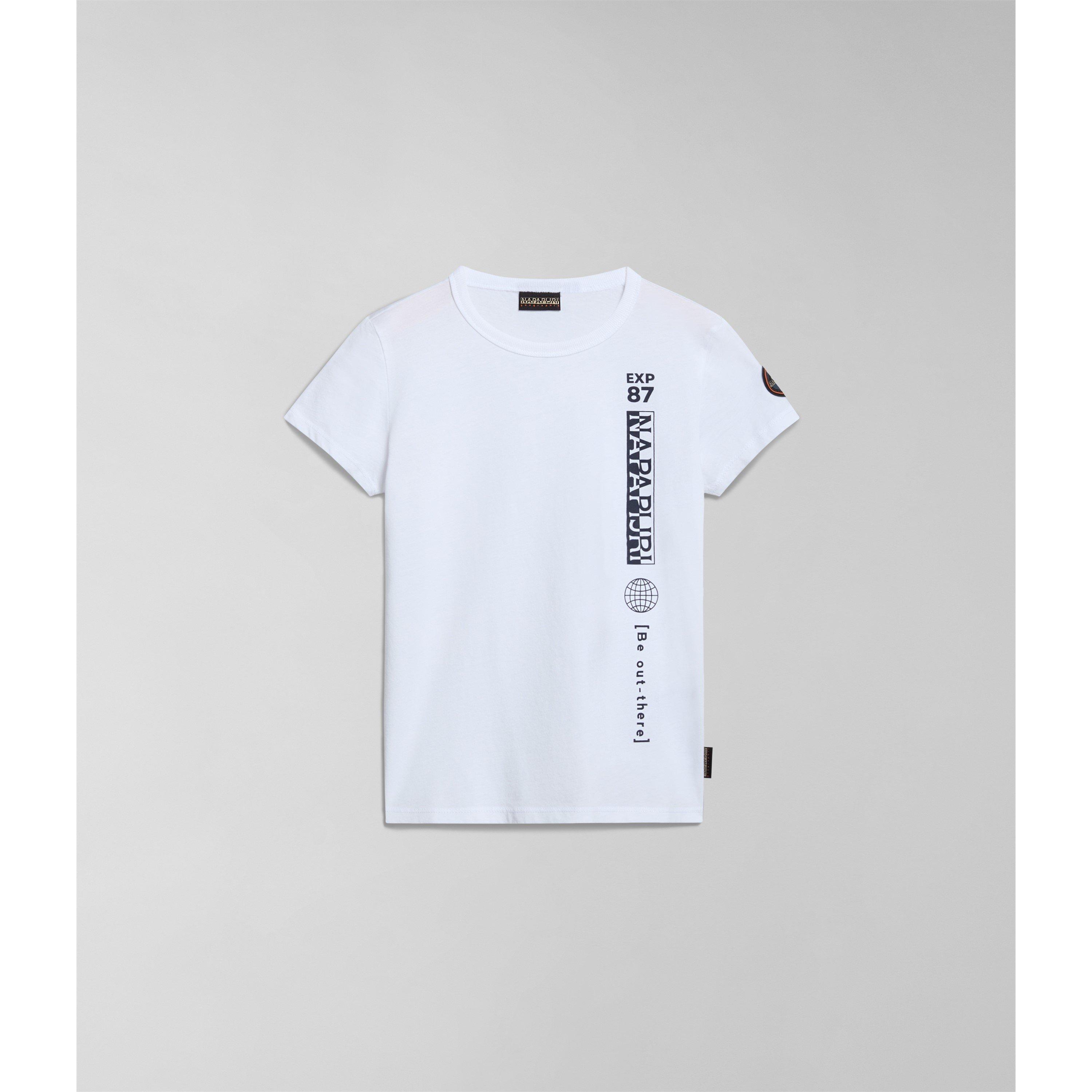 White 002 - Napapijri - Unisex Kids' Hudson Regular Fit T-Shirt - 3