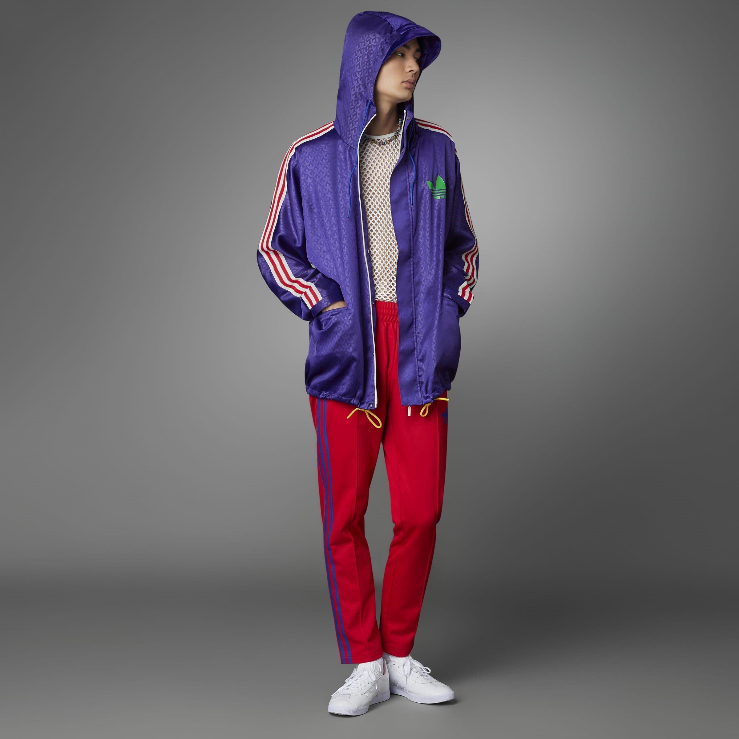 Dyb Lilla - adidas Originals - Men's Adicolor '70s Water-Repellent Long Sleeve Rain Anorak - 13