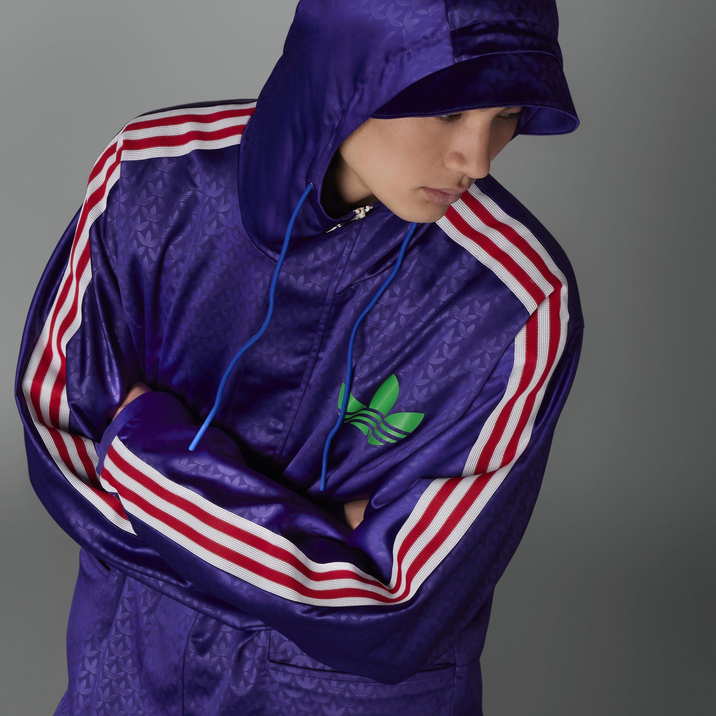 Dyb Lilla - adidas Originals - Men's Adicolor '70s Water-Repellent Long Sleeve Rain Anorak - 16